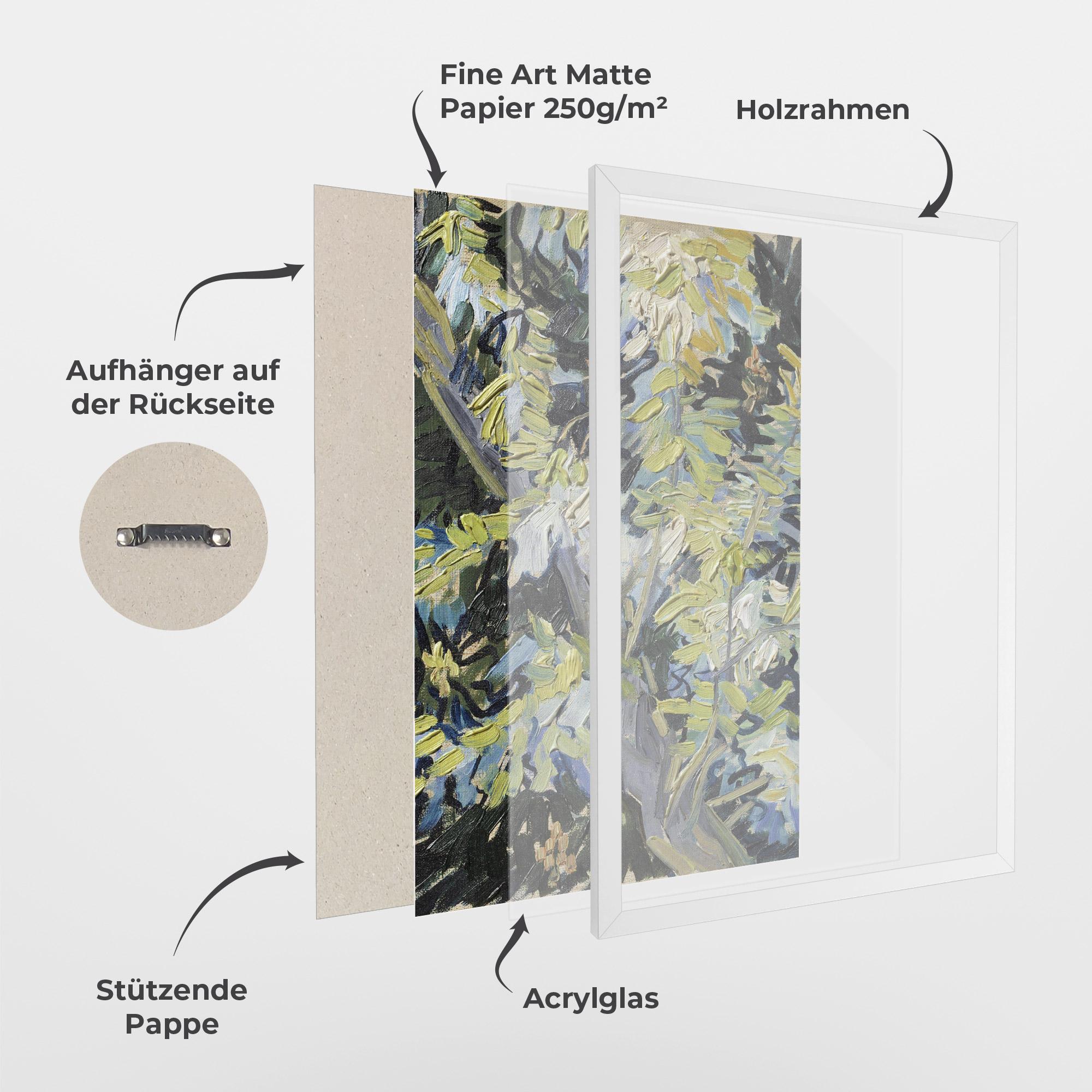 Gerahmte Poster Blossoming Branches mockup 1