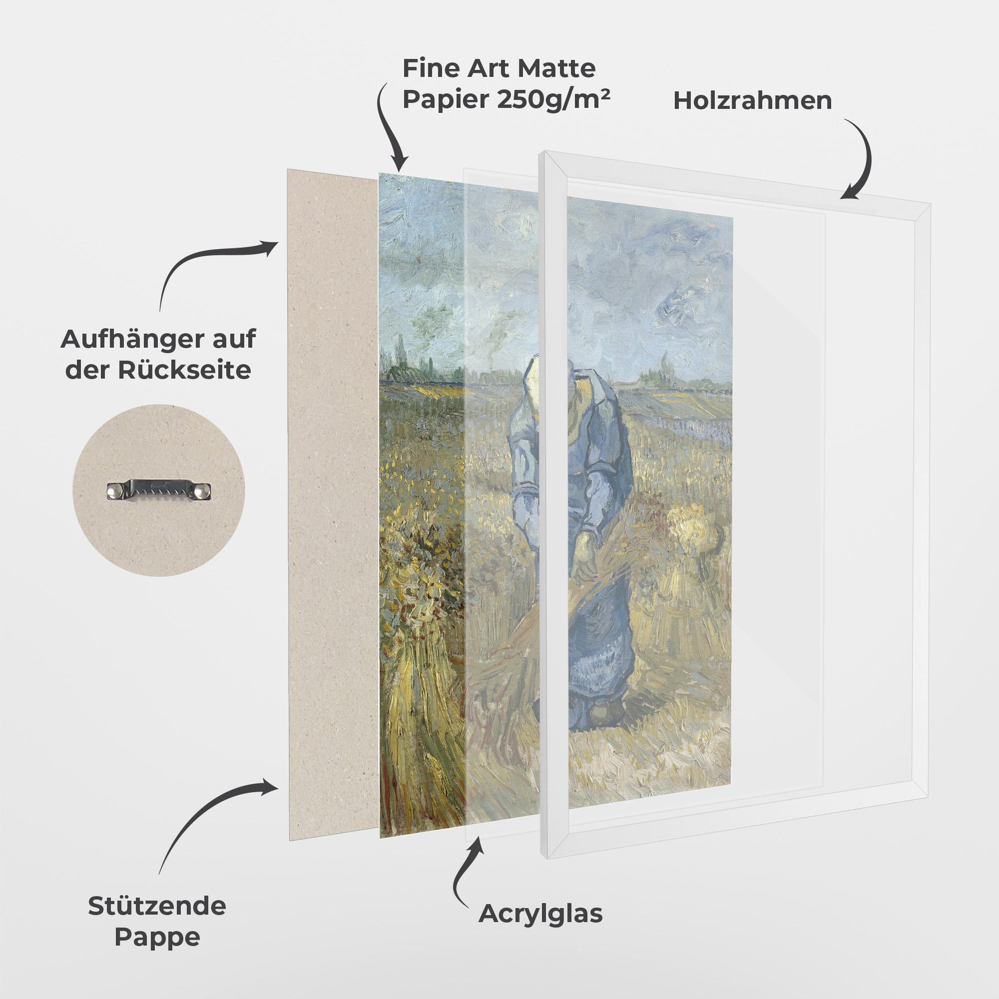 Gerahmte Poster Woman Sheaves mockup 1