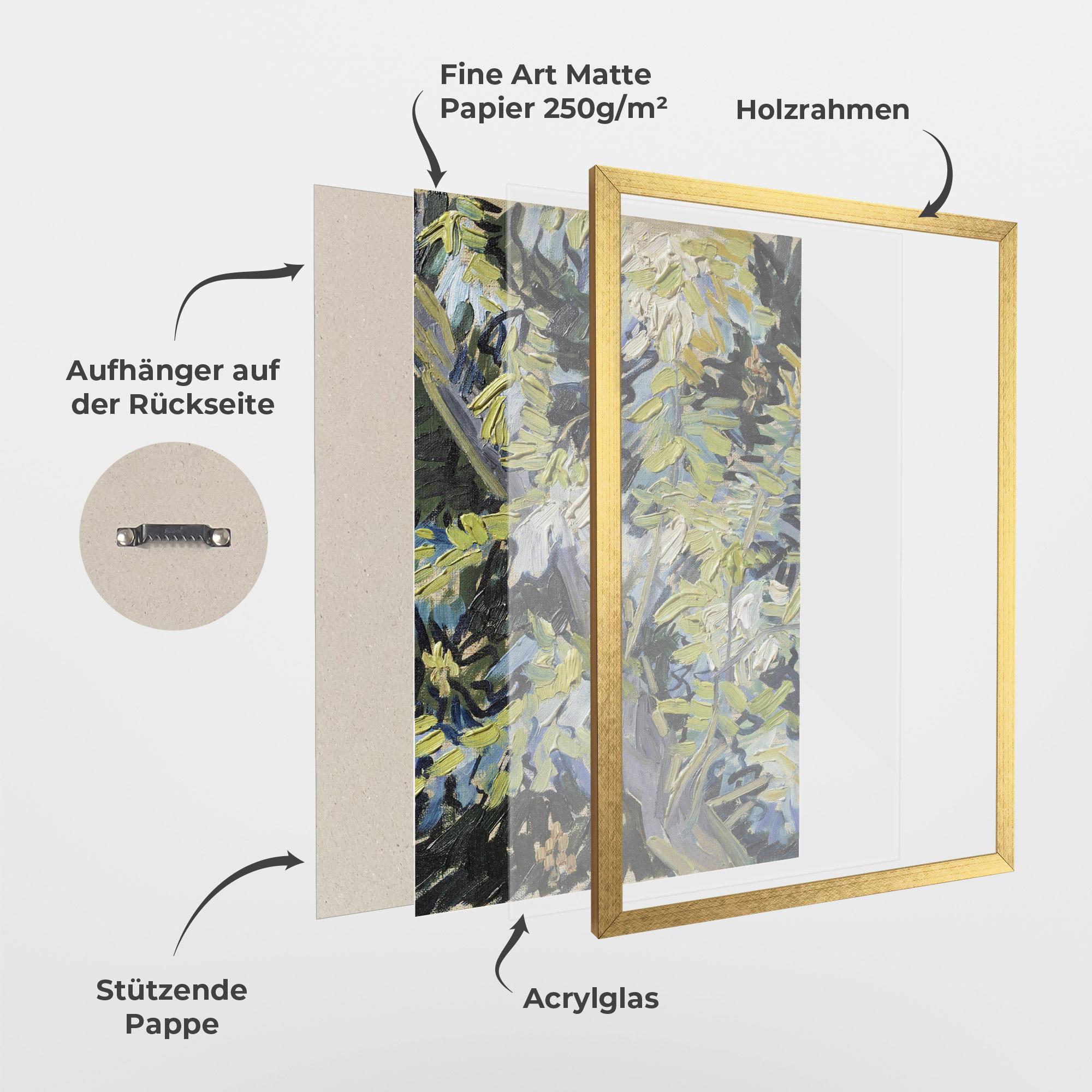 Gerahmte Poster Blossoming Branches mockup 1