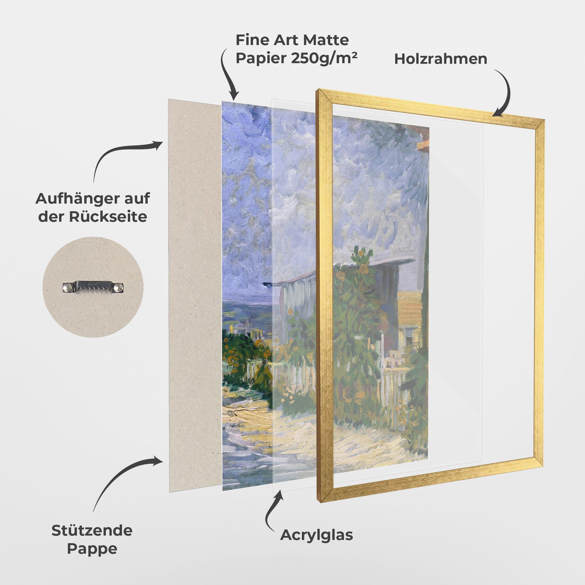 Gerahmte Poster Shelter On Montmartre mockup 1