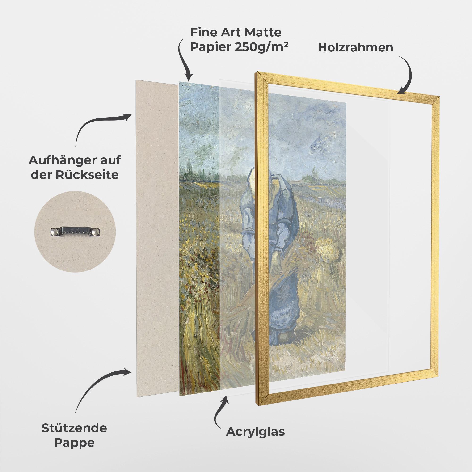 Gerahmte Poster Woman Sheaves mockup 1