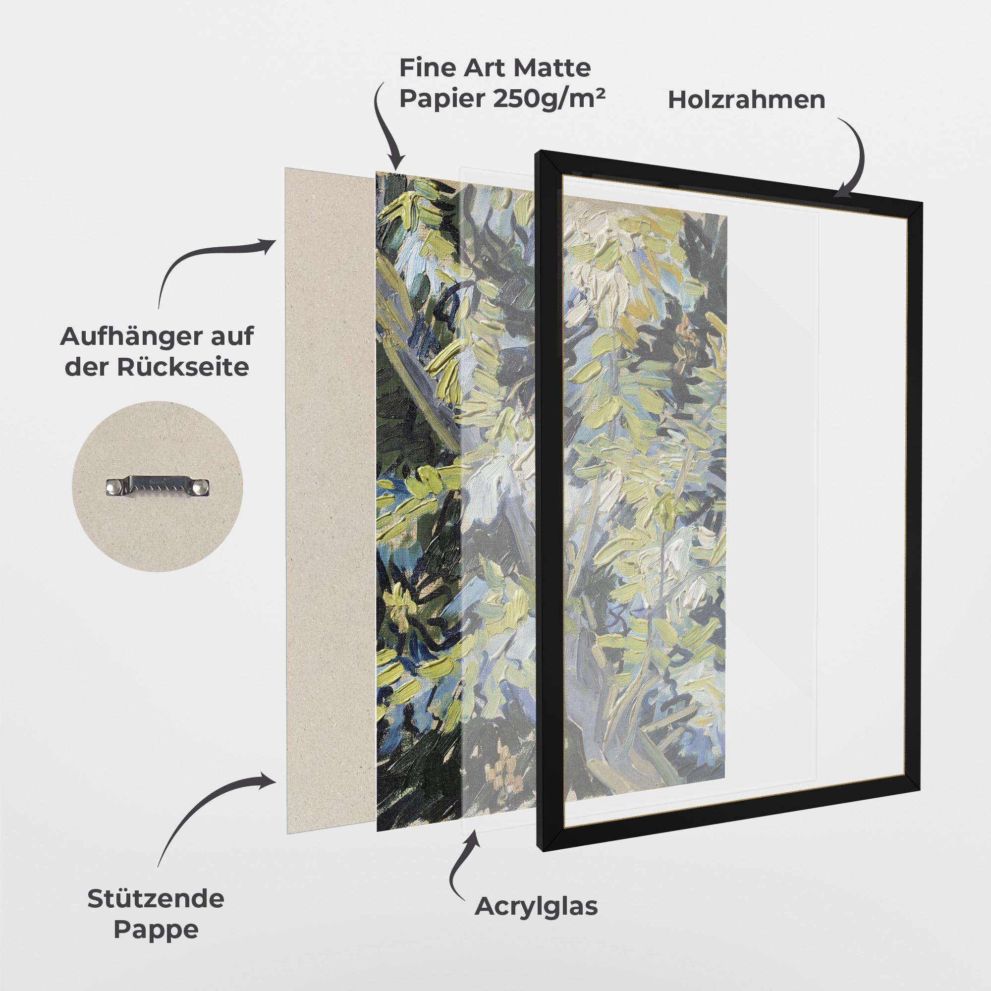 Gerahmte Poster Blossoming Branches mockup 1