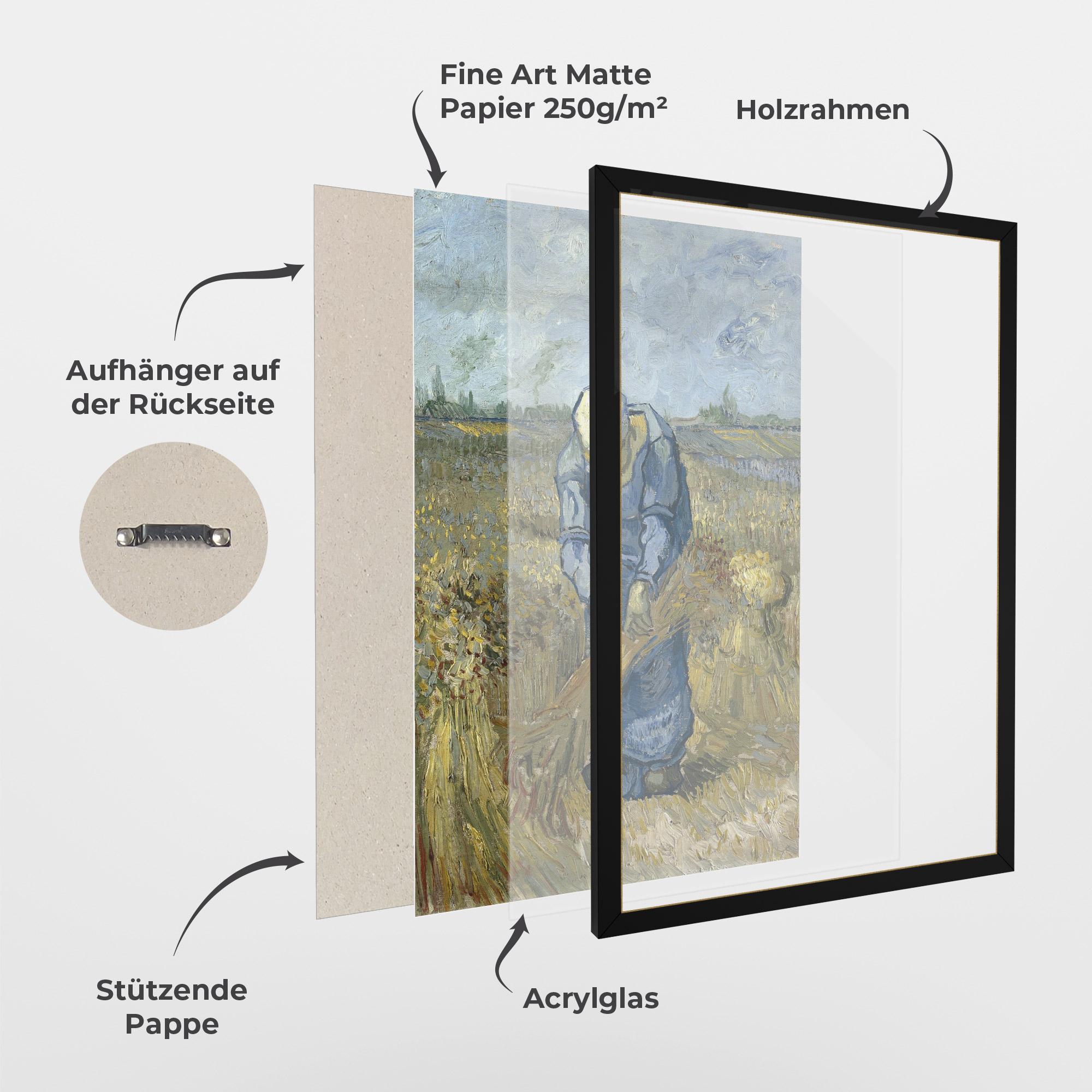 Gerahmte Poster Woman Sheaves mockup 1