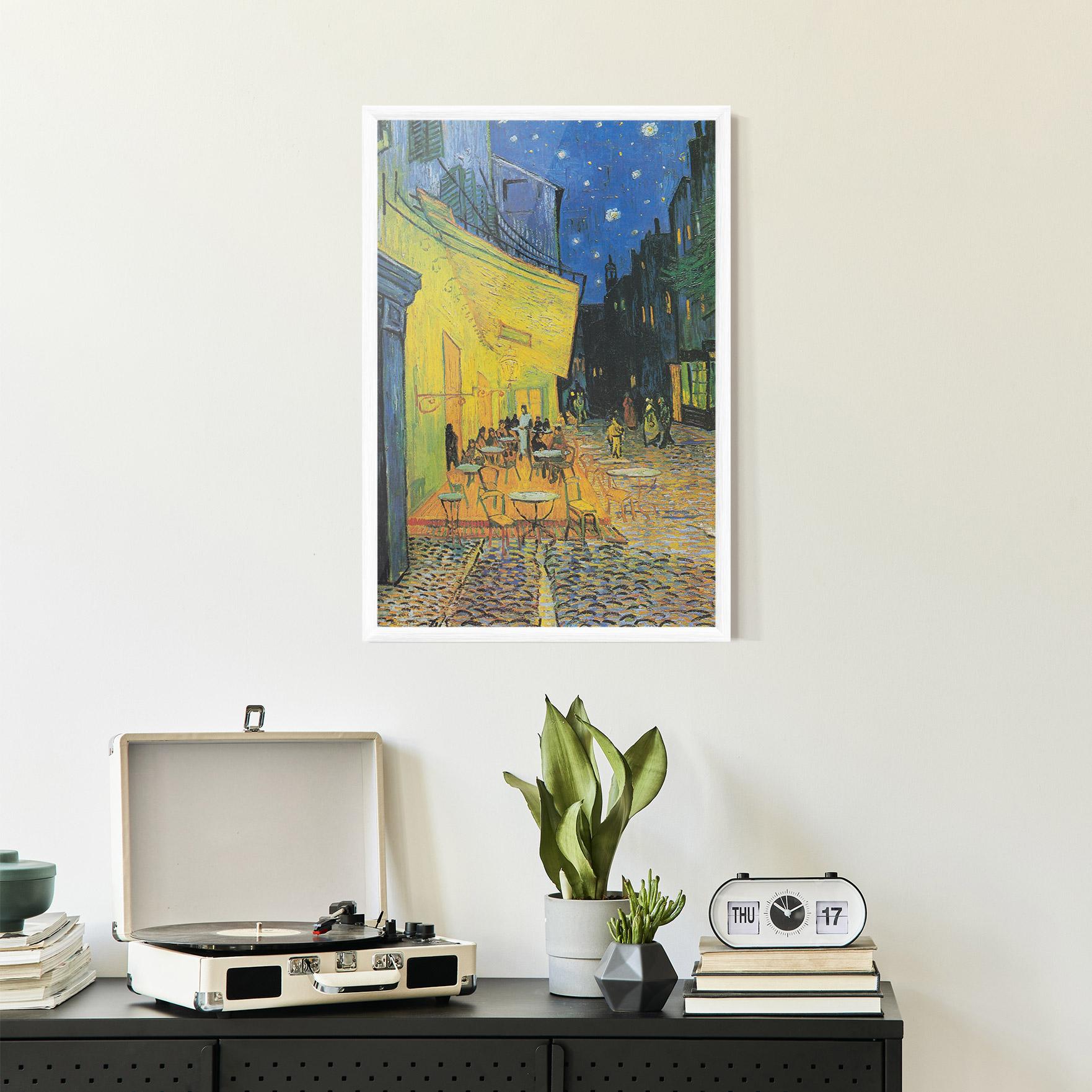 Gerahmte Poster Cafe Terrace At Night mockup 2