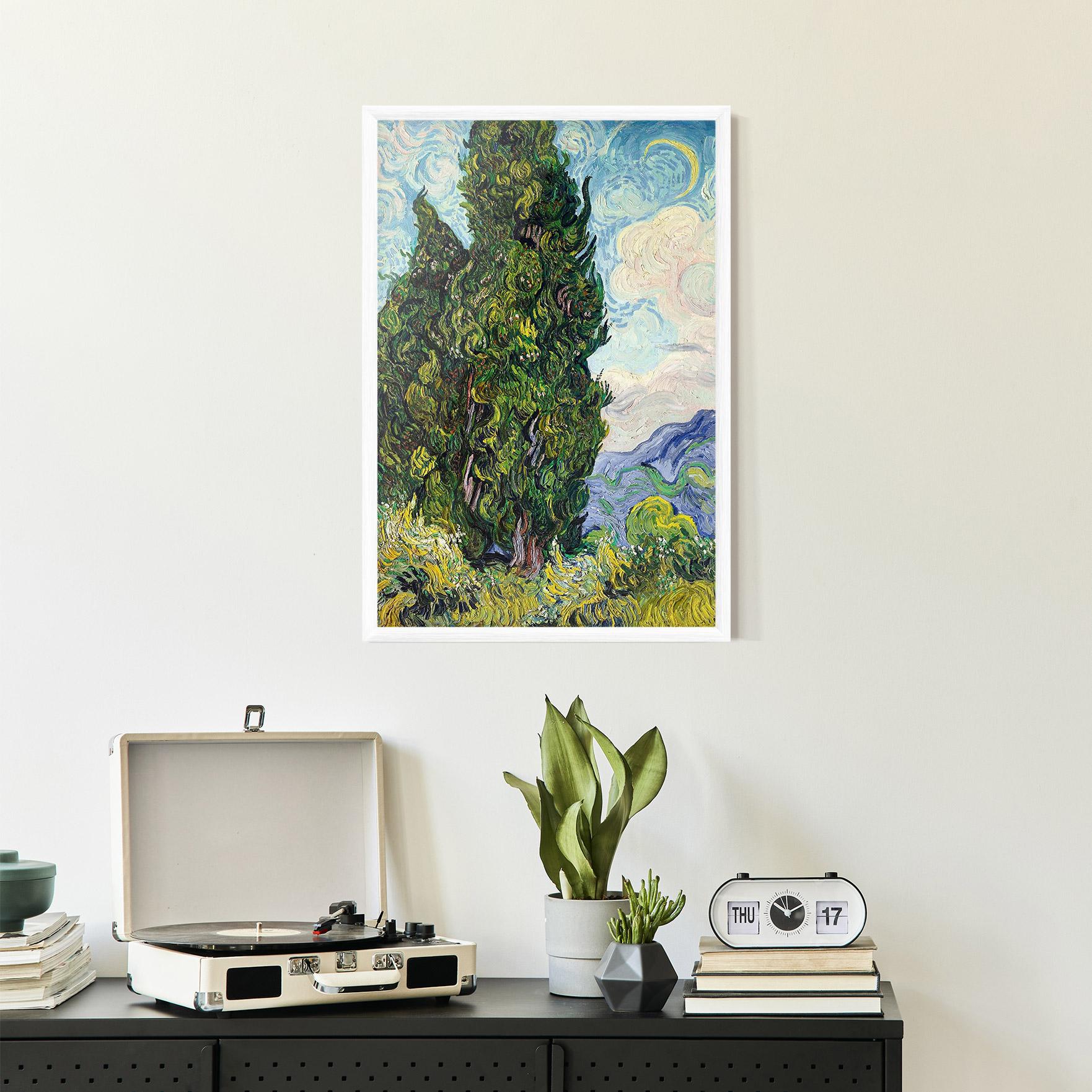 Gerahmte Poster Cypresses mockup 2