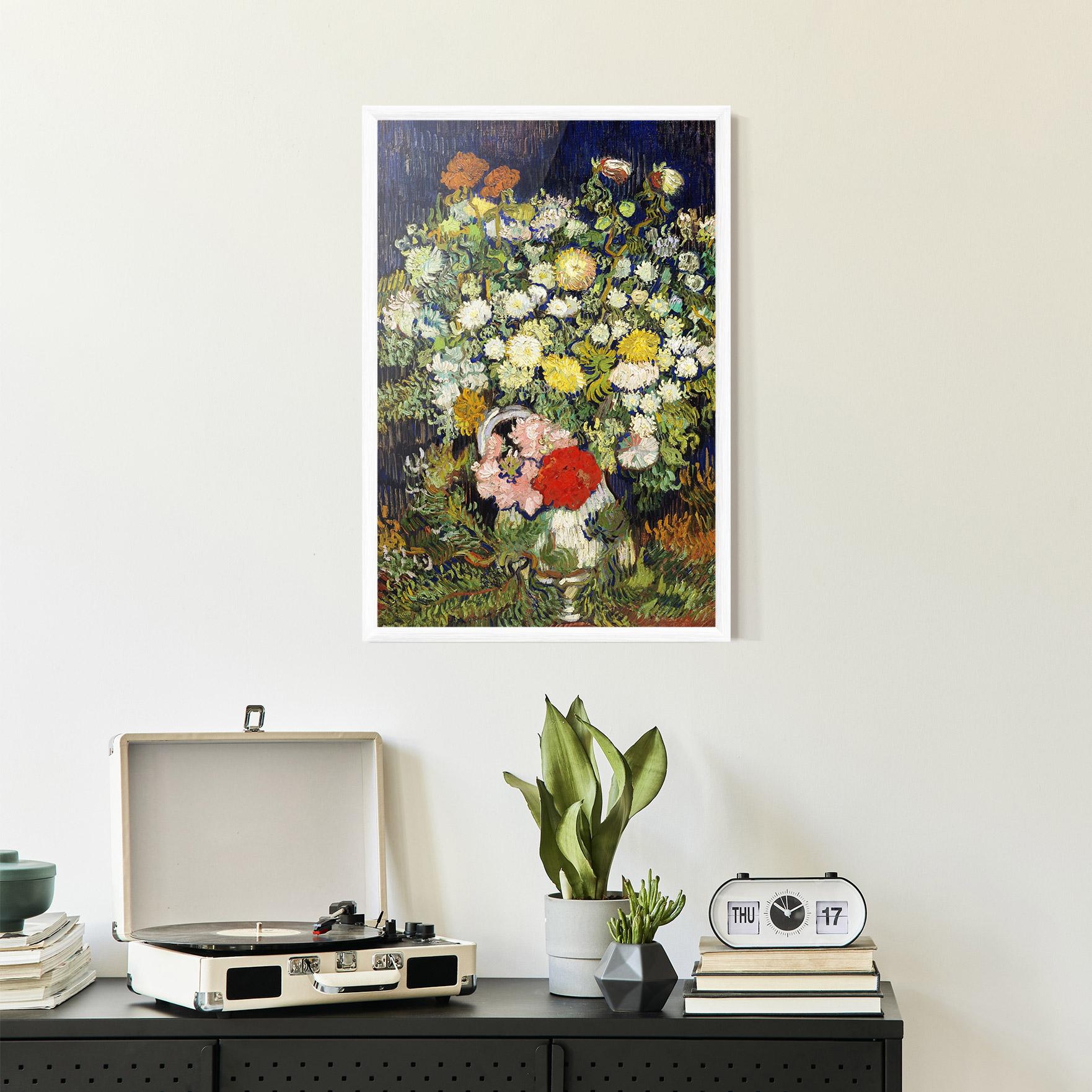 Gerahmte Poster Flowers Van Gogh mockup 2