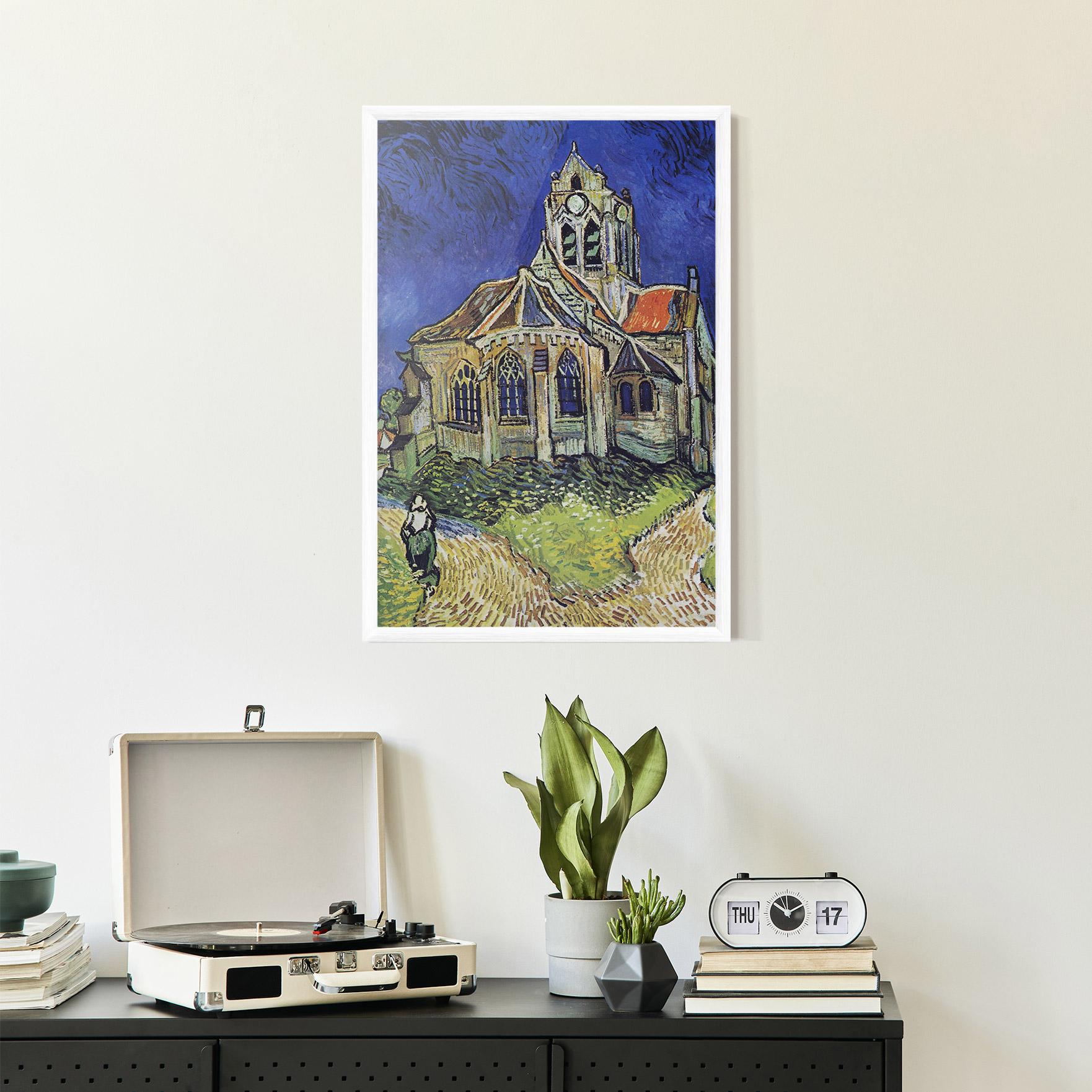 Gerahmte Poster The Church At Auvers mockup 2
