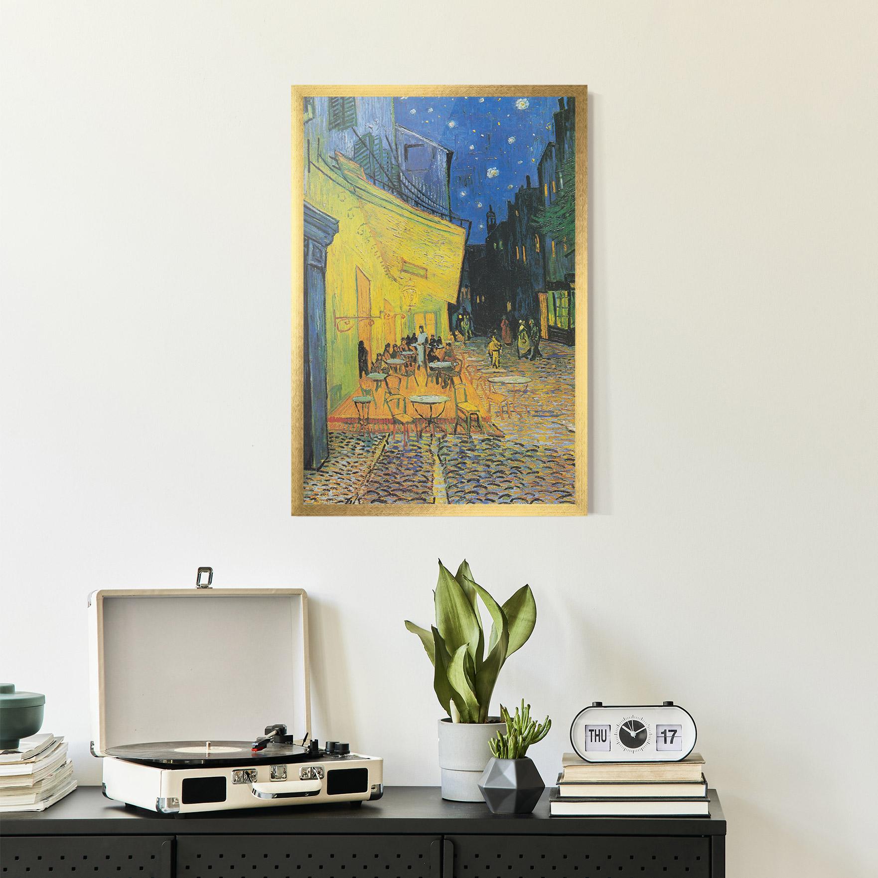 Gerahmte Poster Cafe Terrace At Night mockup 2