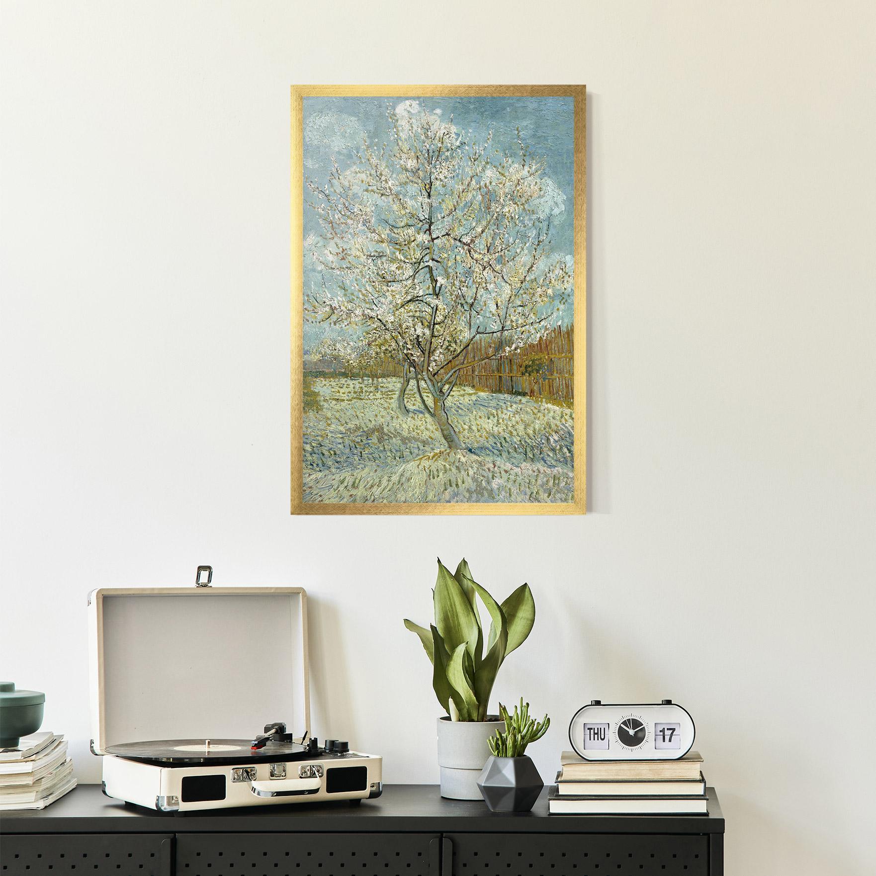 Gerahmte Poster De Roze Perzikboom mockup 2