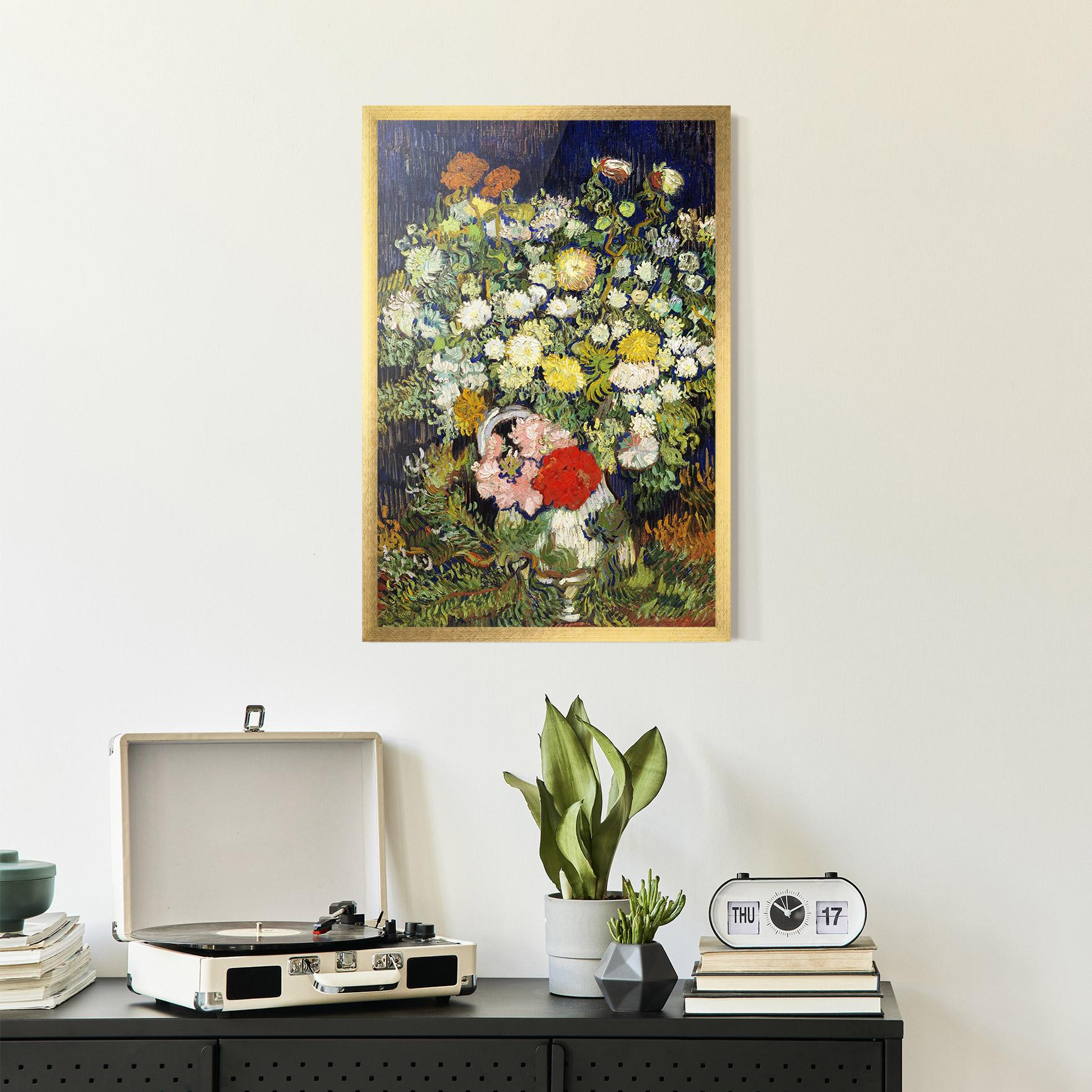 Gerahmte Poster Flowers Van Gogh mockup 2