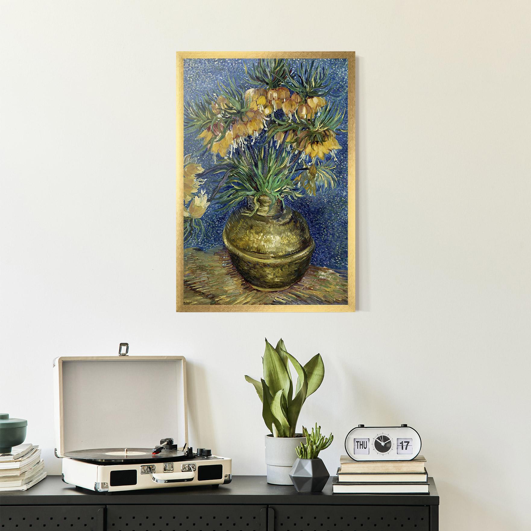 Gerahmte Poster Imperial Fritillaries Art mockup 2