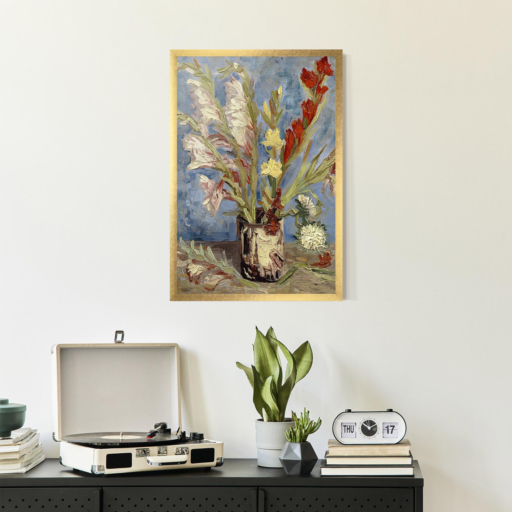 Gerahmte Poster Tuingladiolen mockup 2