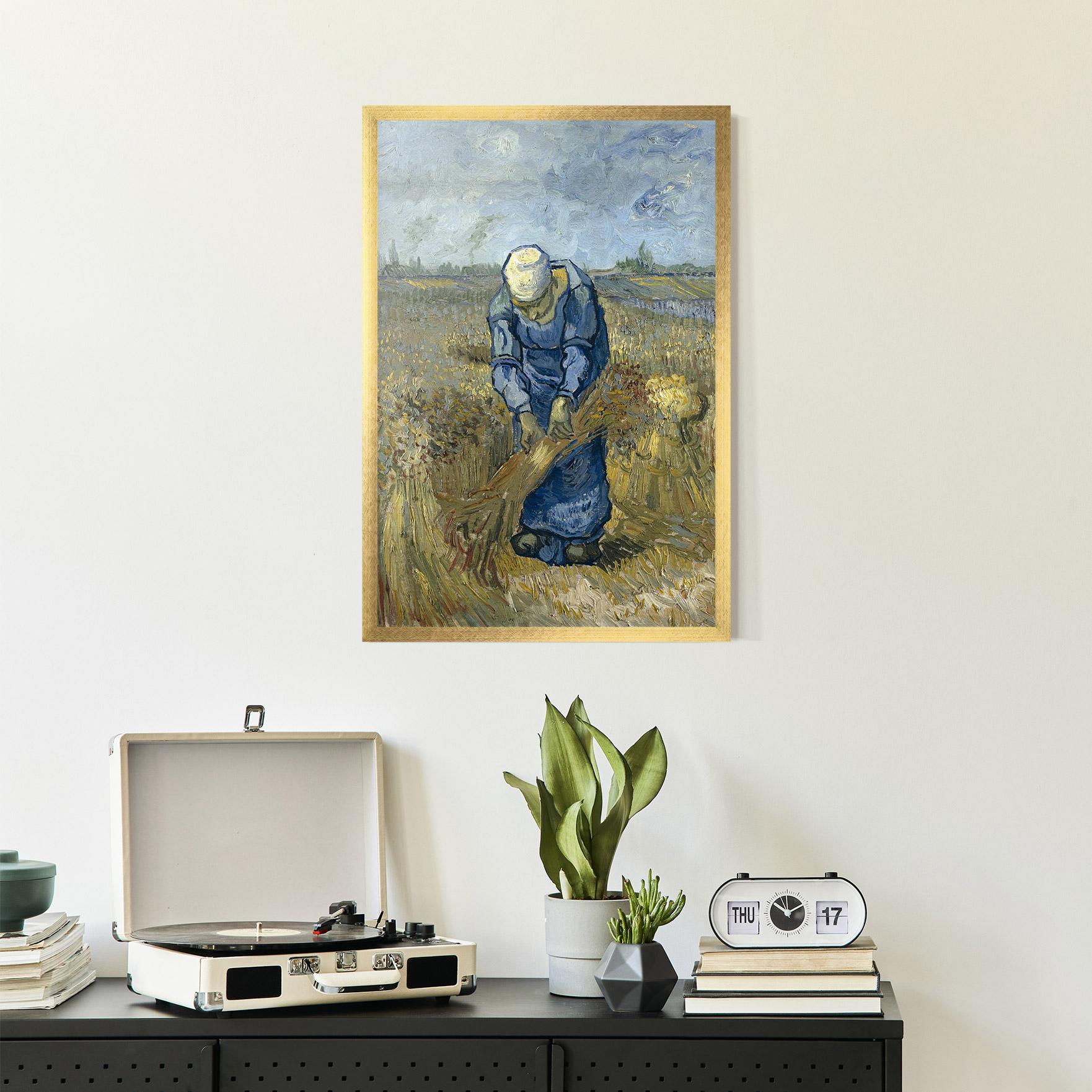 Gerahmte Poster Woman Sheaves mockup 2