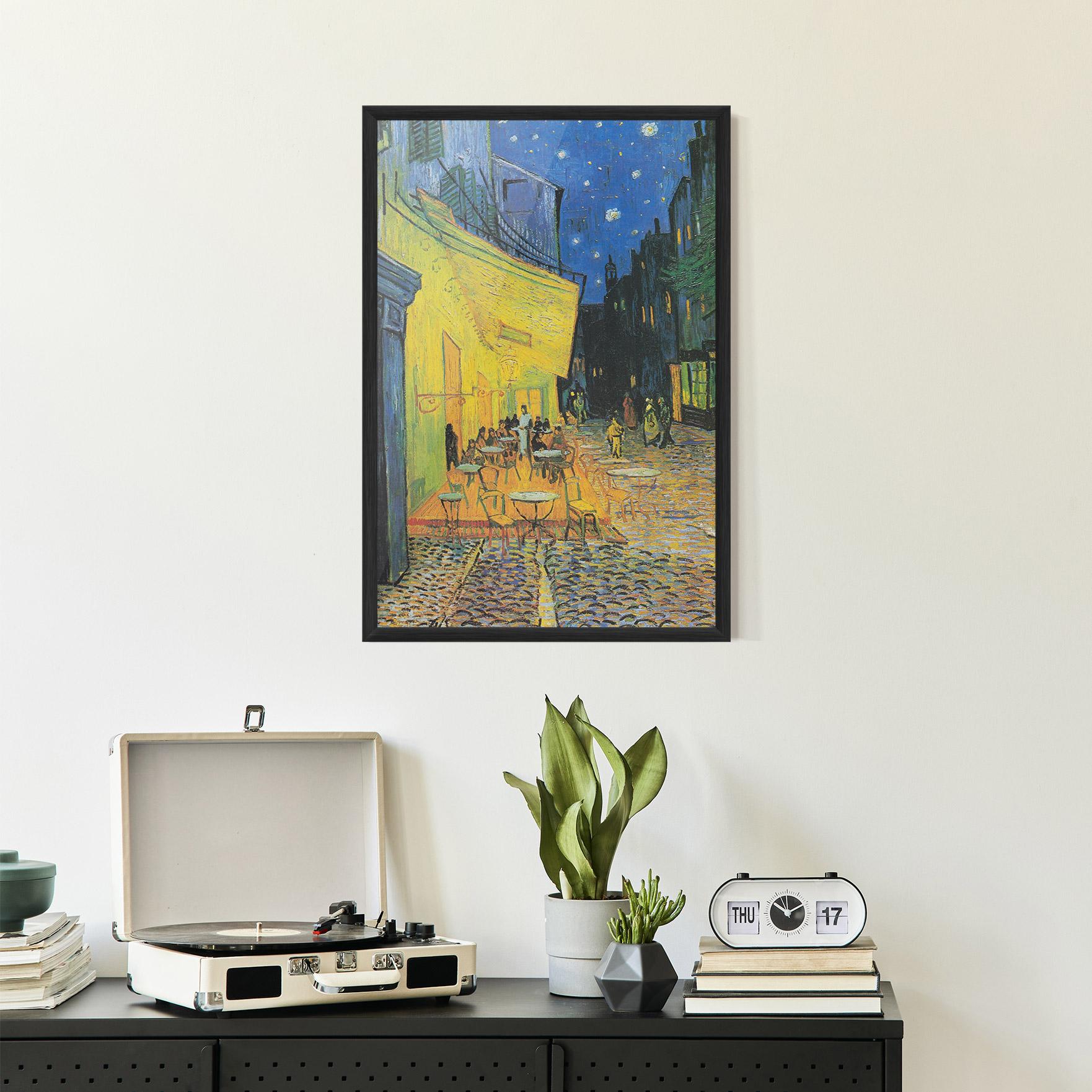 Gerahmte Poster Cafe Terrace At Night mockup 2