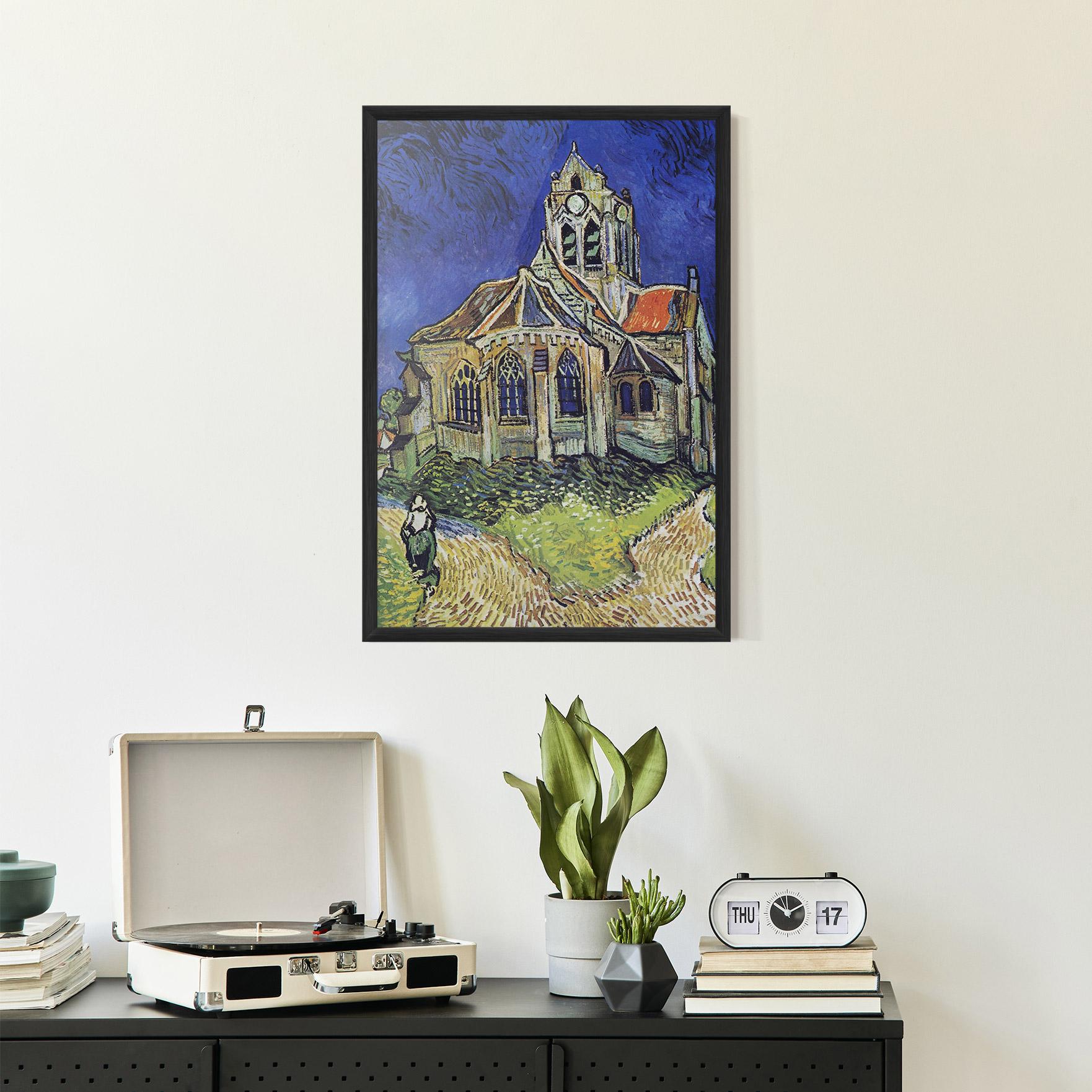 Gerahmte Poster The Church At Auvers mockup 2