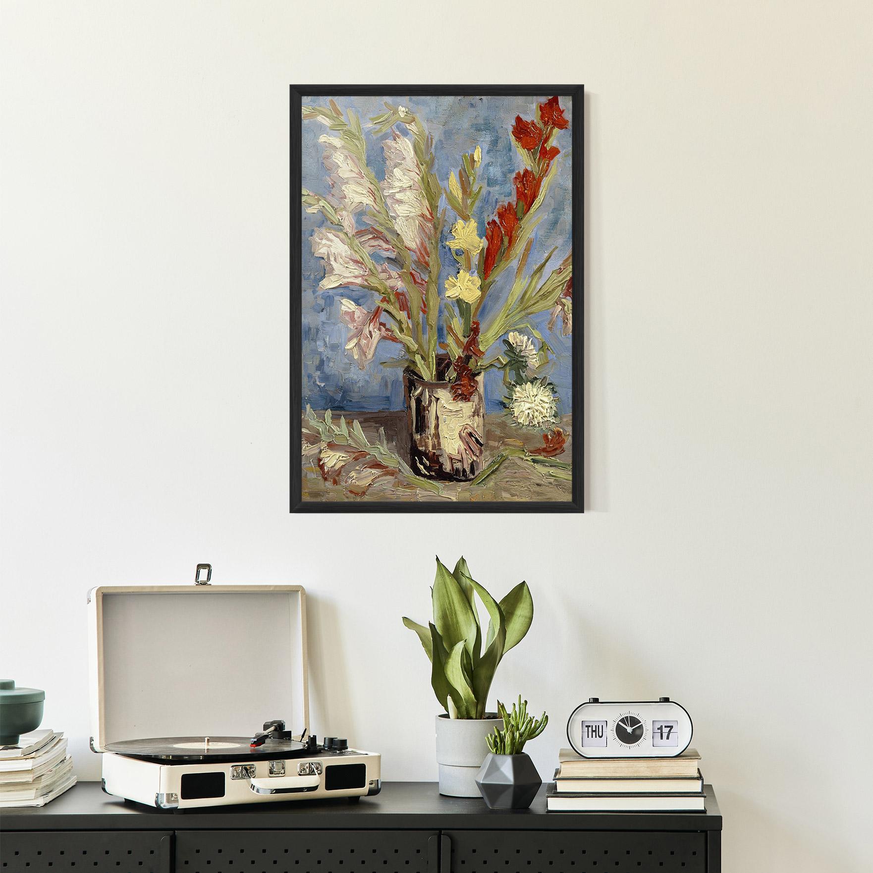 Gerahmte Poster Tuingladiolen mockup 2