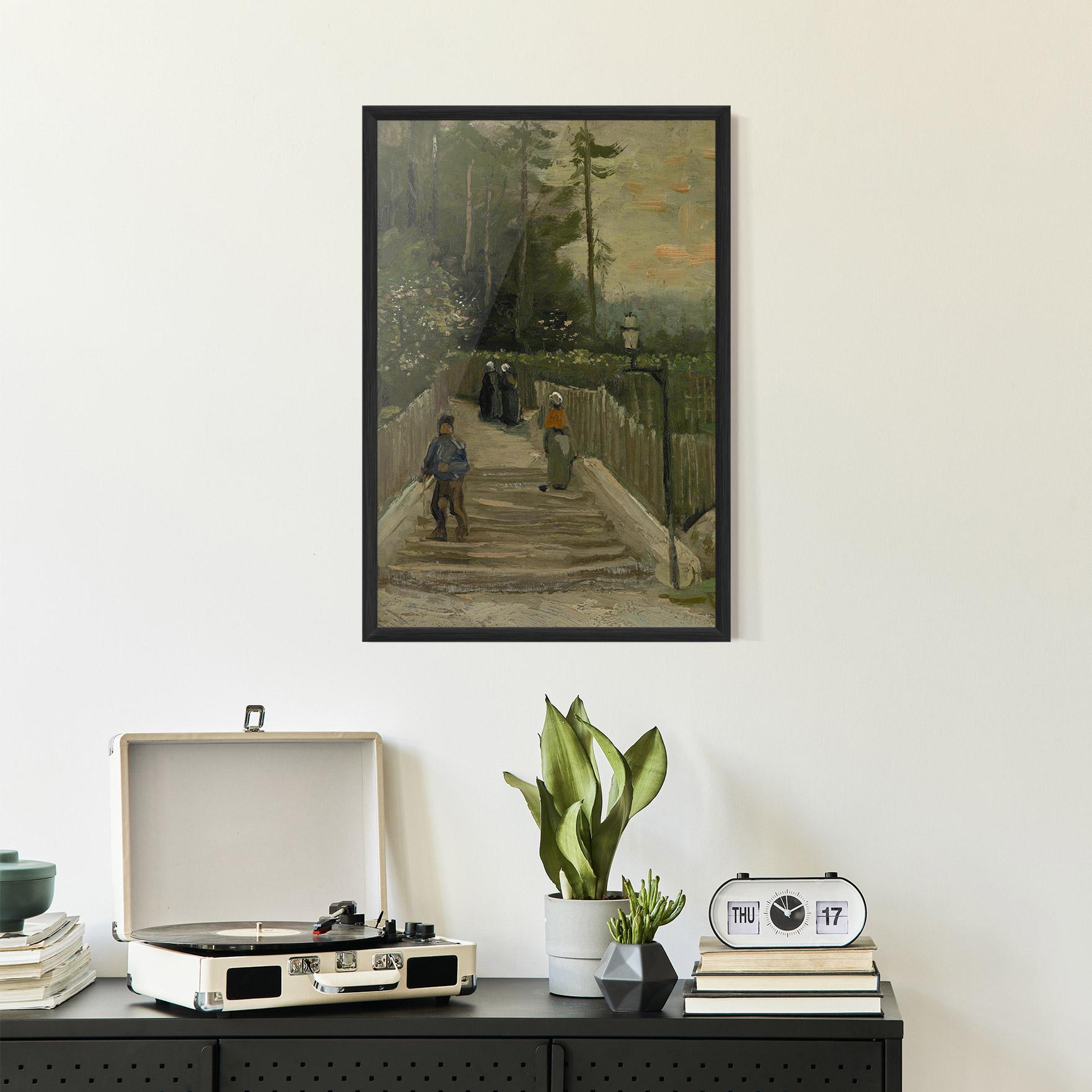 Gerahmte Poster Weg Te Montmartre mockup 2