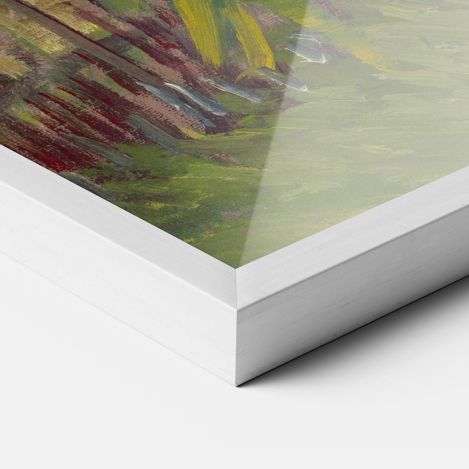 Gerahmte Poster Allotment With Sunflower mockup 3