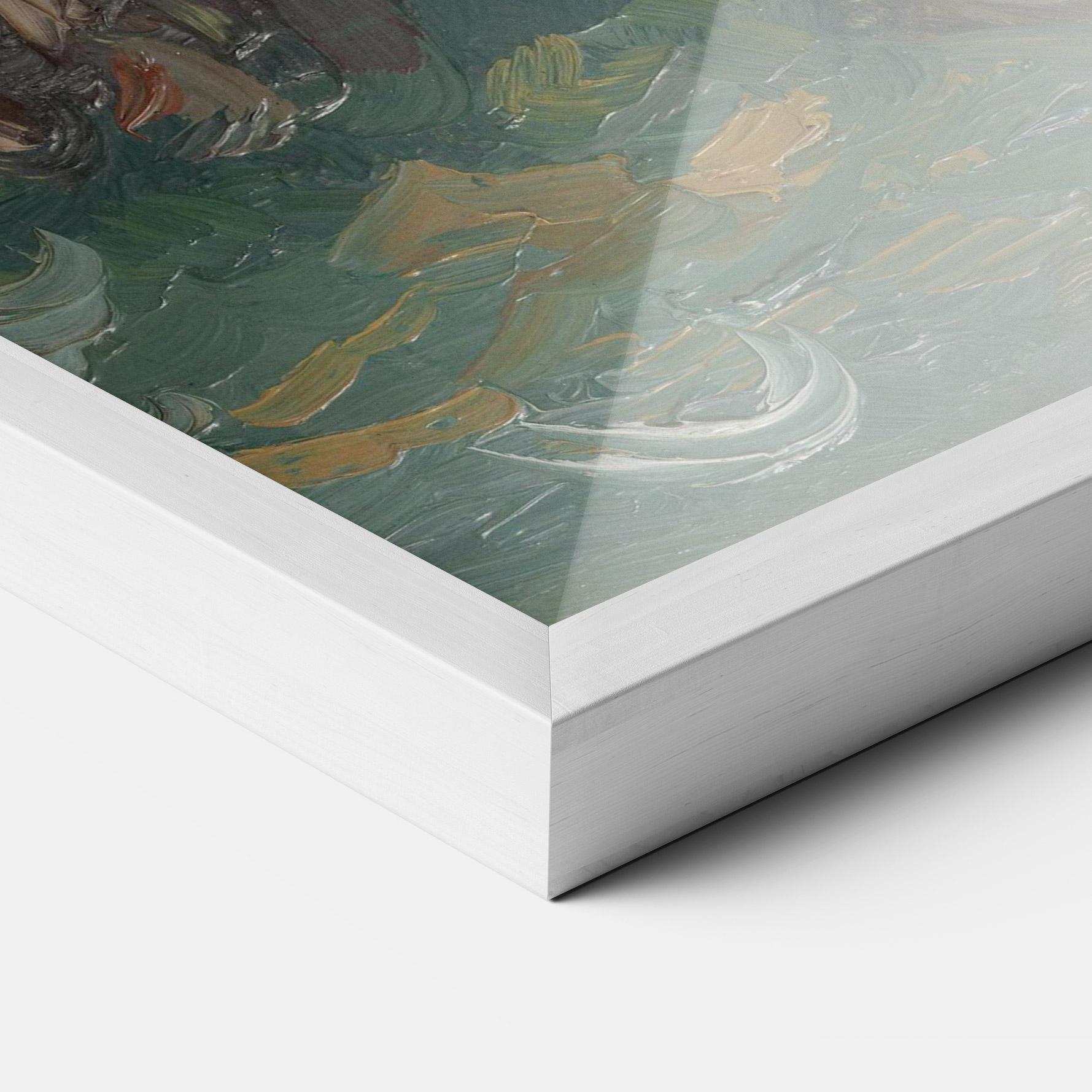 Gerahmte Poster Flesje Met Pioenrozen mockup 3