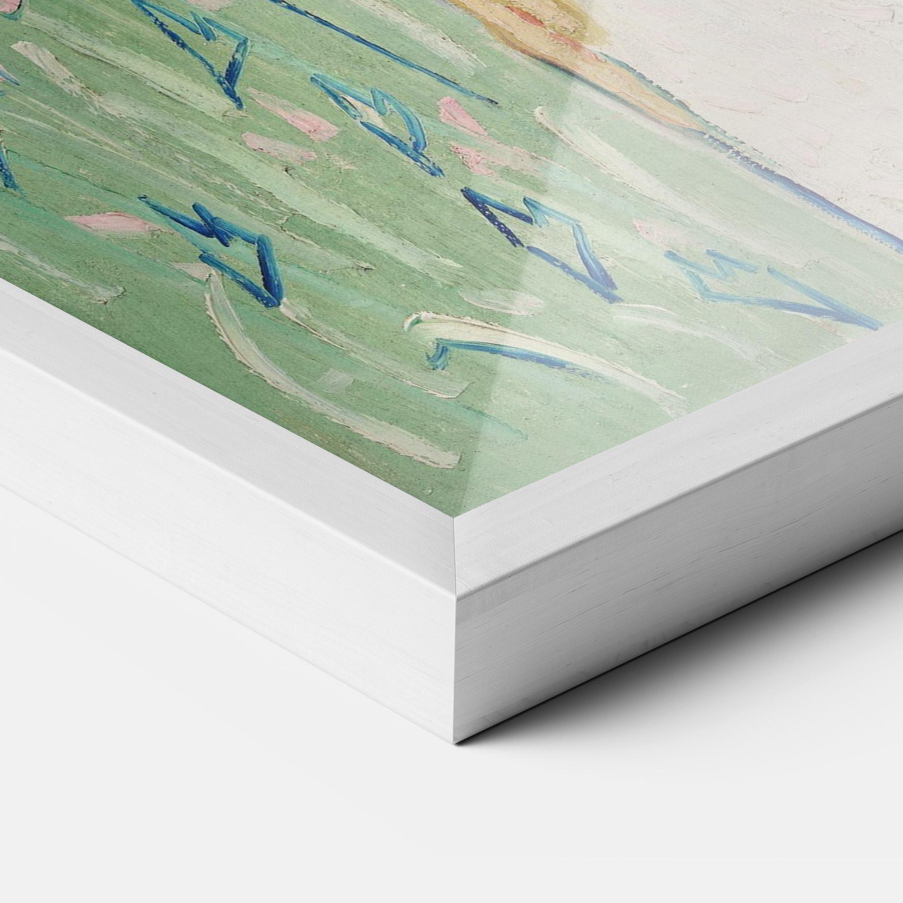 Gerahmte Poster Girl In White mockup 3