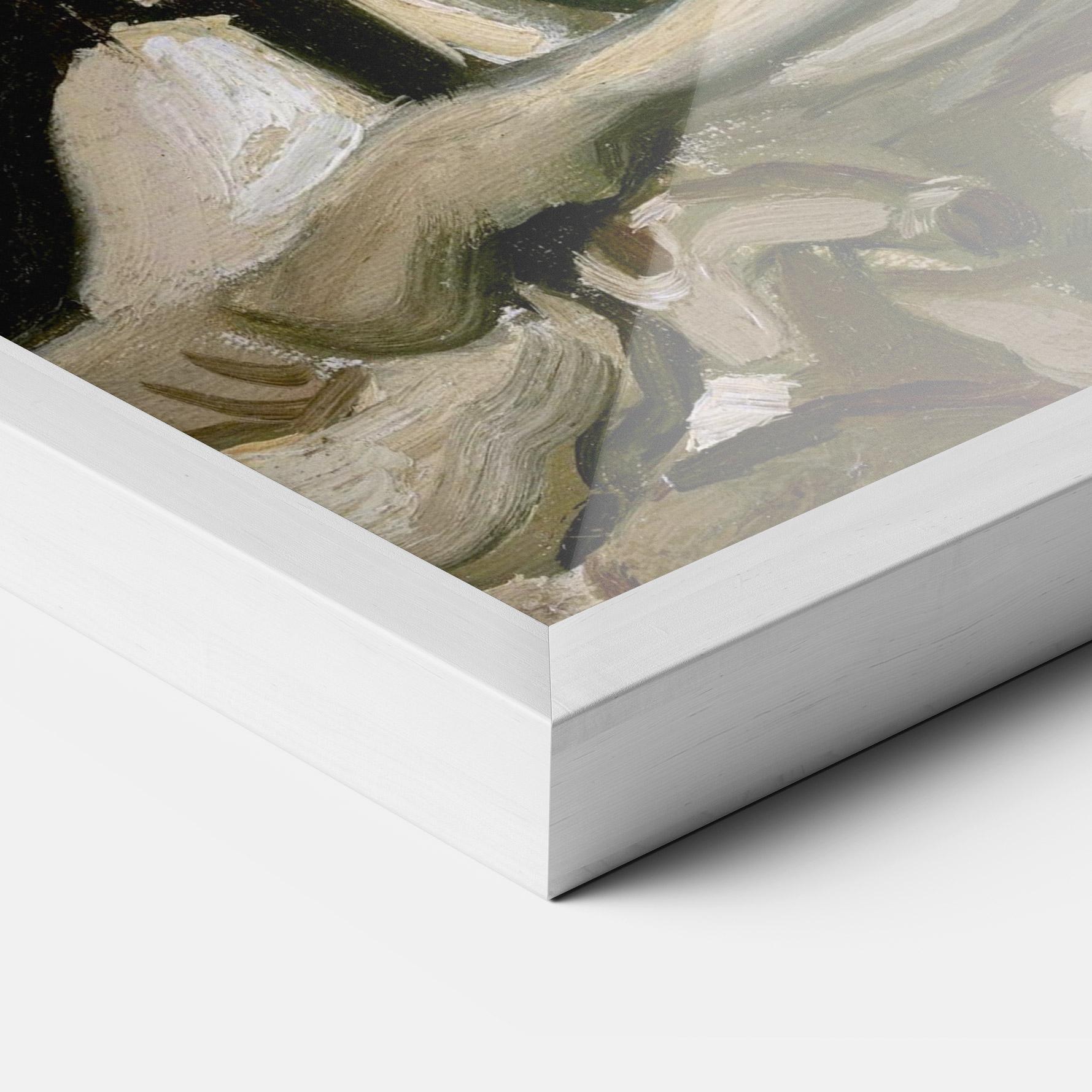 Gerahmte Poster Skeleton Cigarette mockup 3