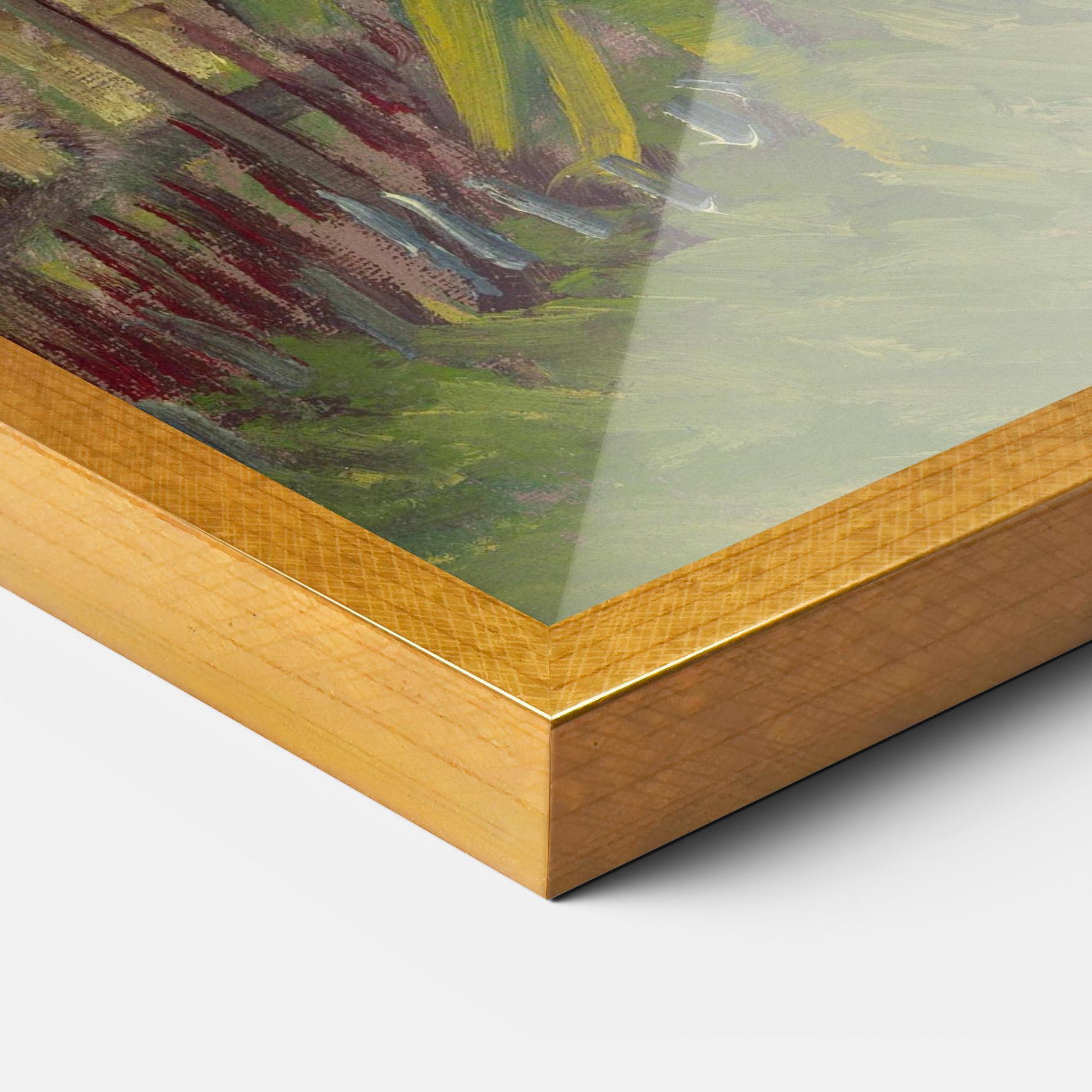 Gerahmte Poster Allotment With Sunflower mockup 3