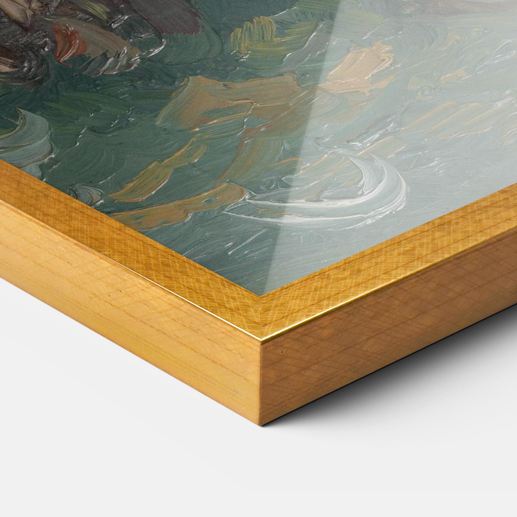 Gerahmte Poster Flesje Met Pioenrozen mockup 3