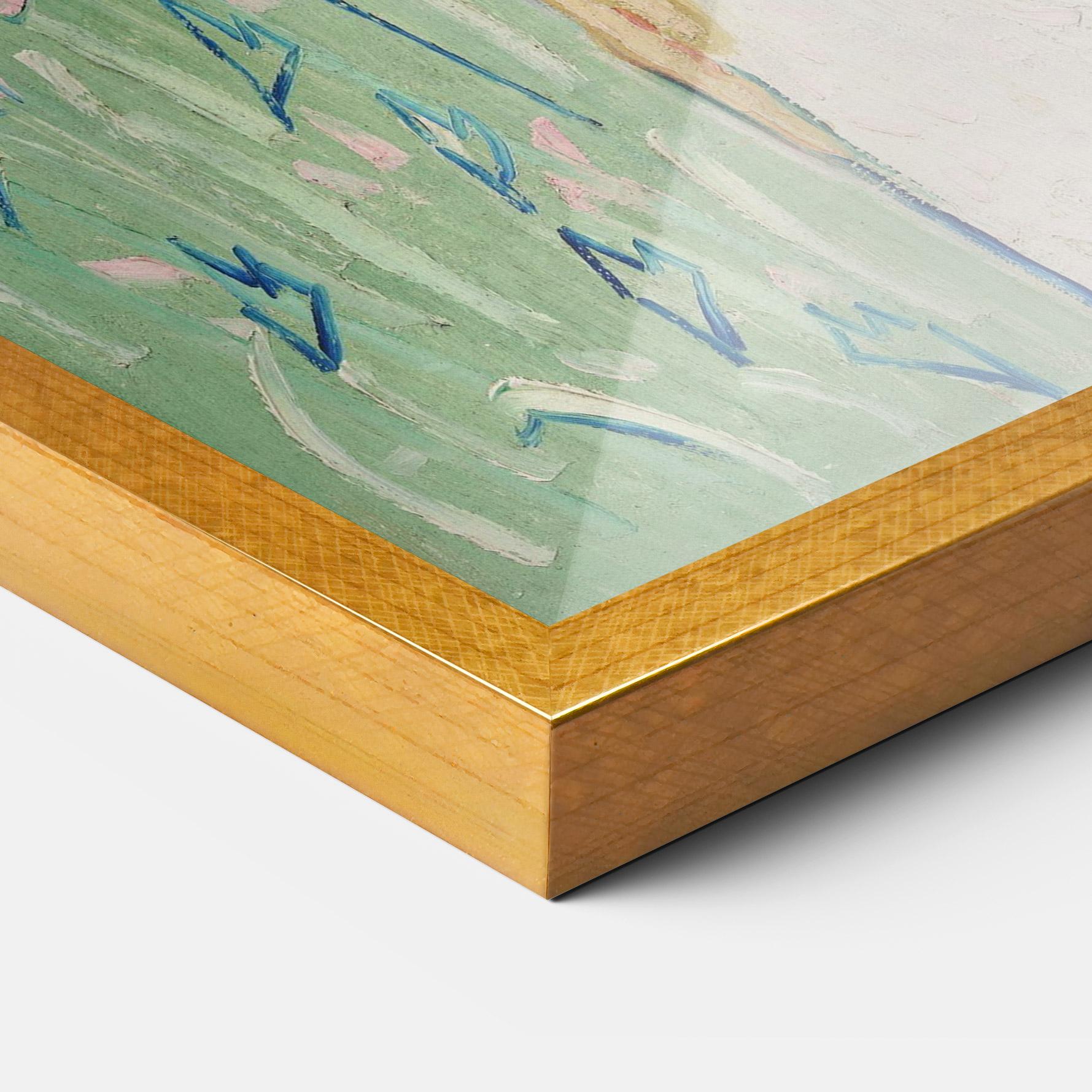 Gerahmte Poster Girl In White mockup 3