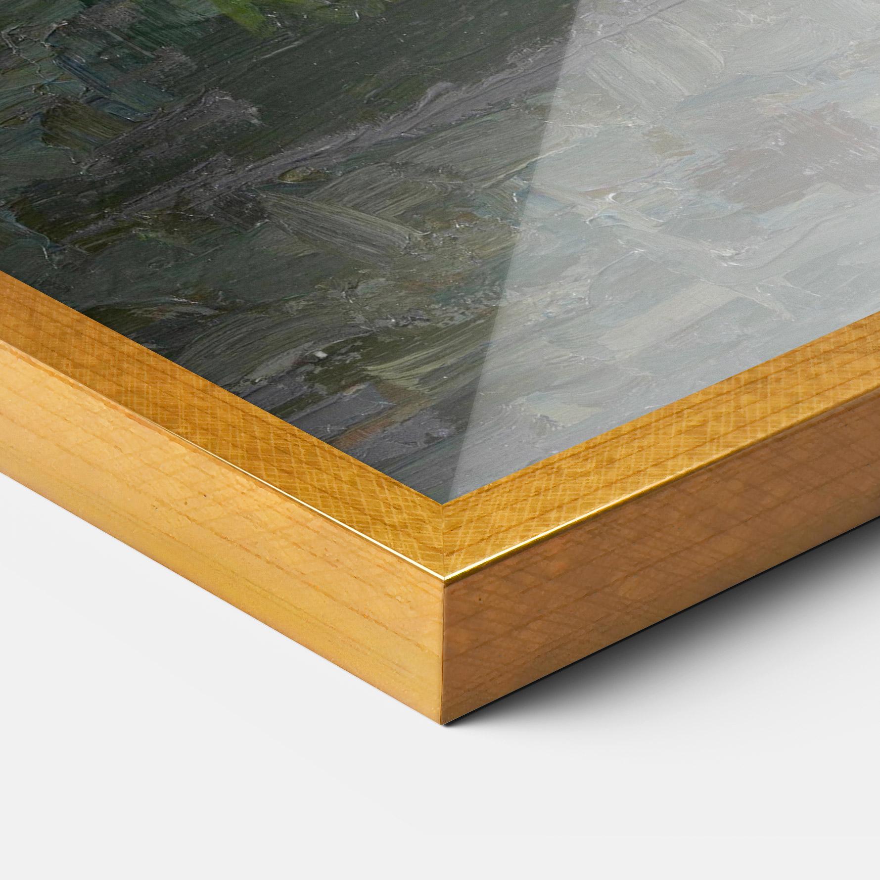 Gerahmte Poster Glas Met Gele Rozen mockup 3