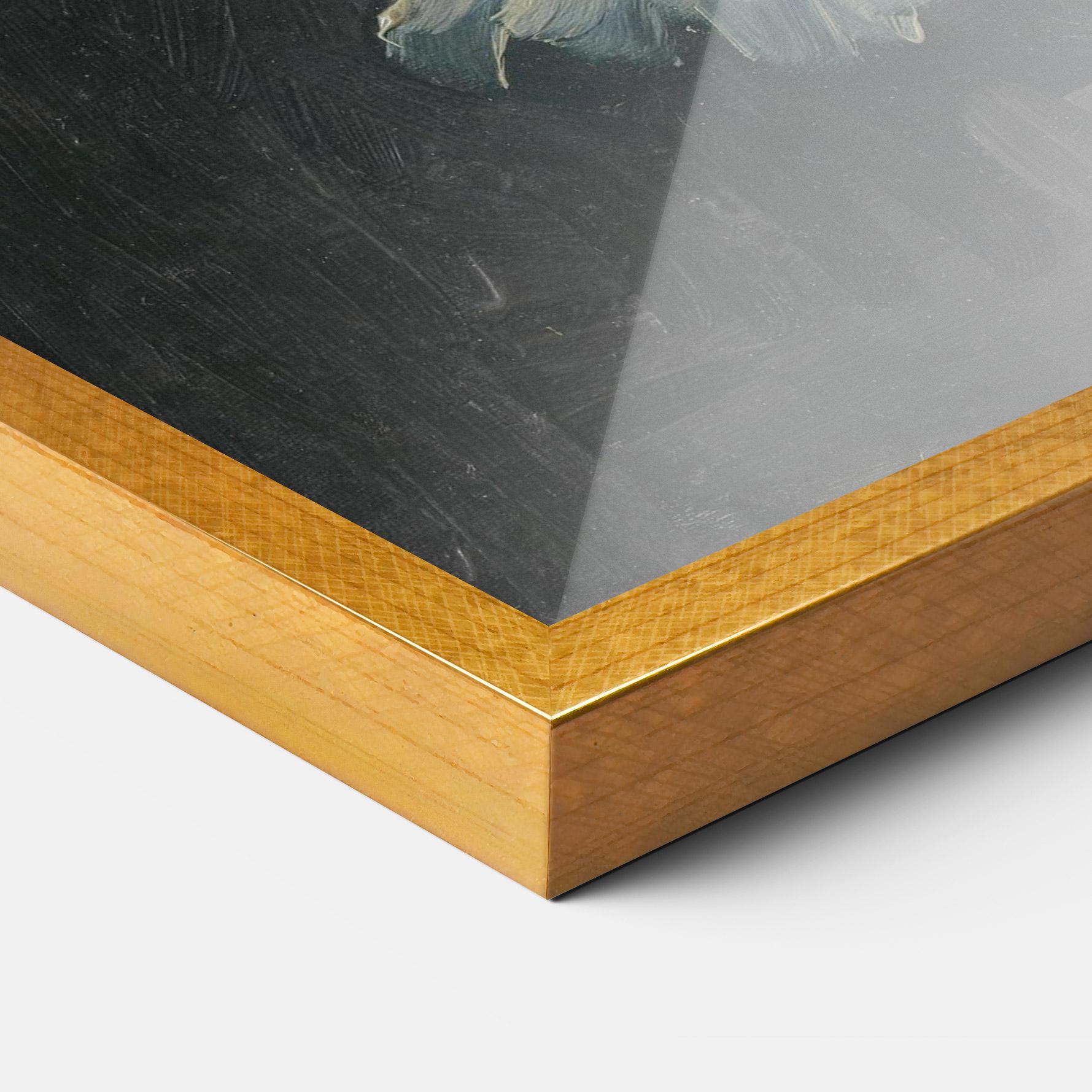 Gerahmte Poster Portret Oude Vrouw mockup 3