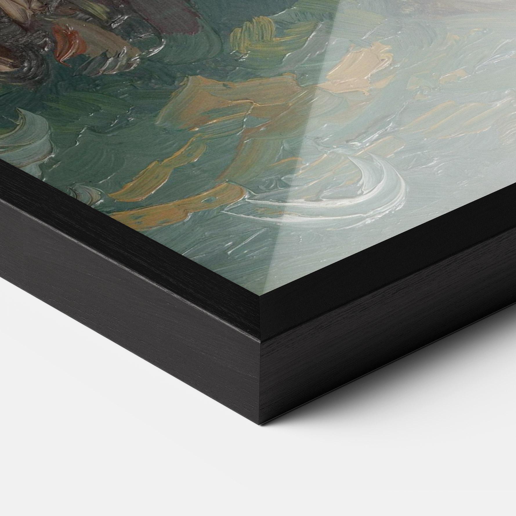 Gerahmte Poster Flesje Met Pioenrozen mockup 3