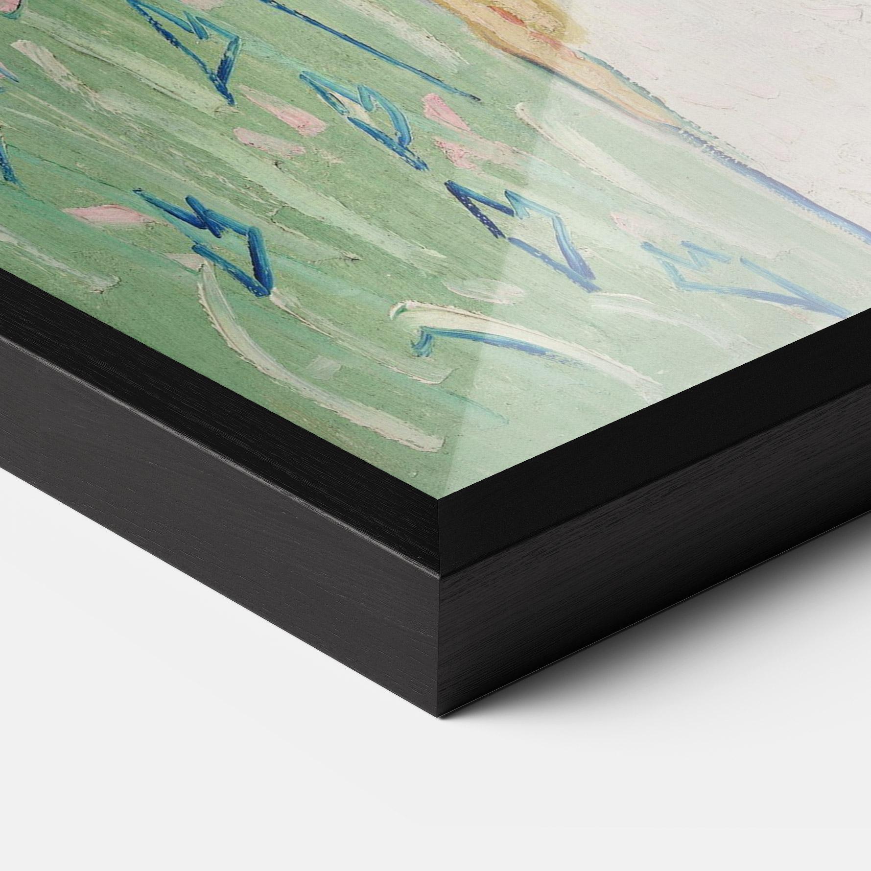 Gerahmte Poster Girl In White mockup 3