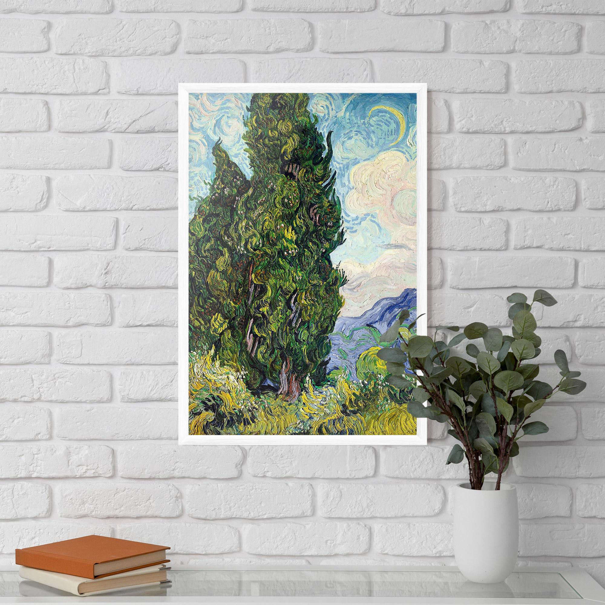Gerahmte Poster Cypresses mockup 5