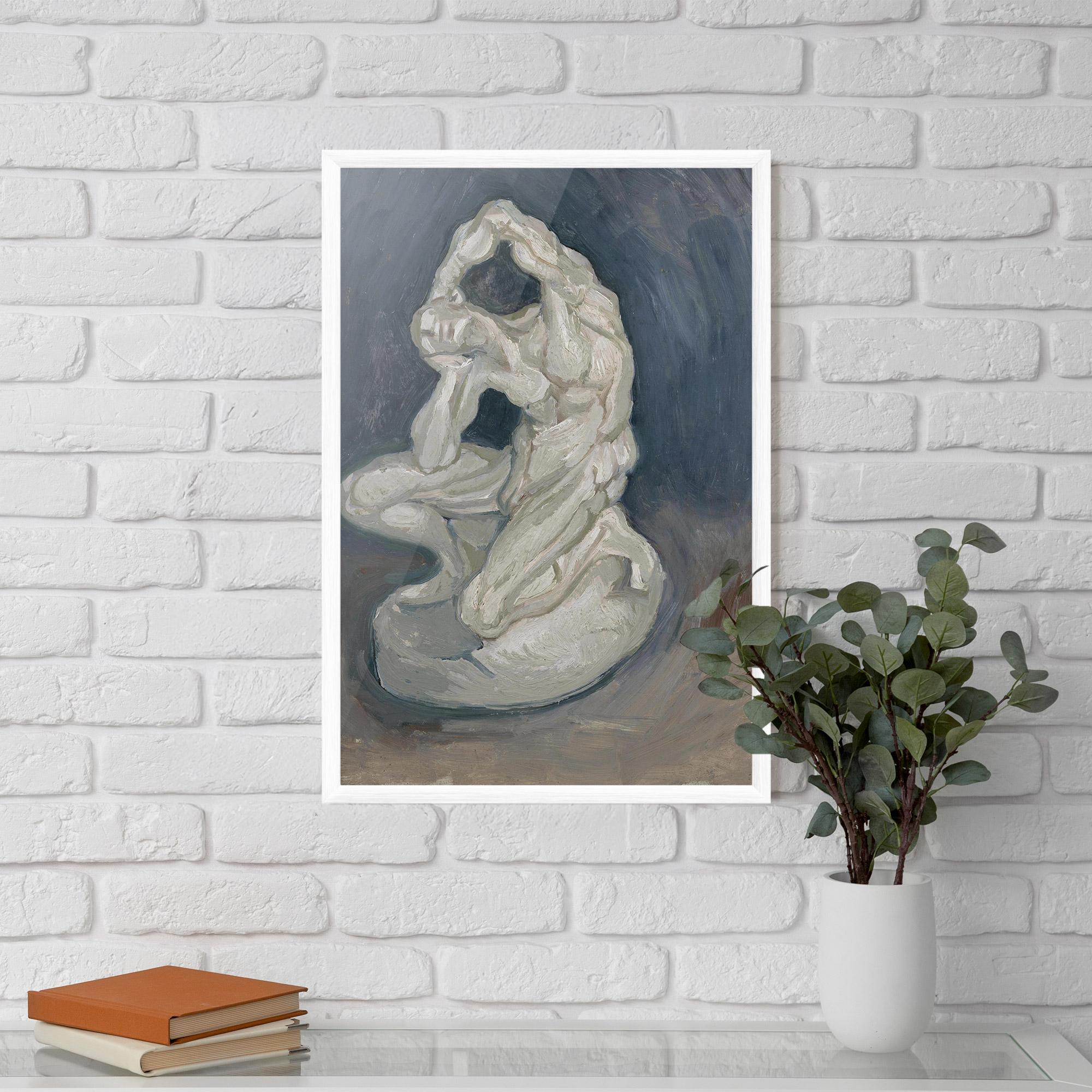 Gerahmte Poster Geknielde Spierman mockup 5