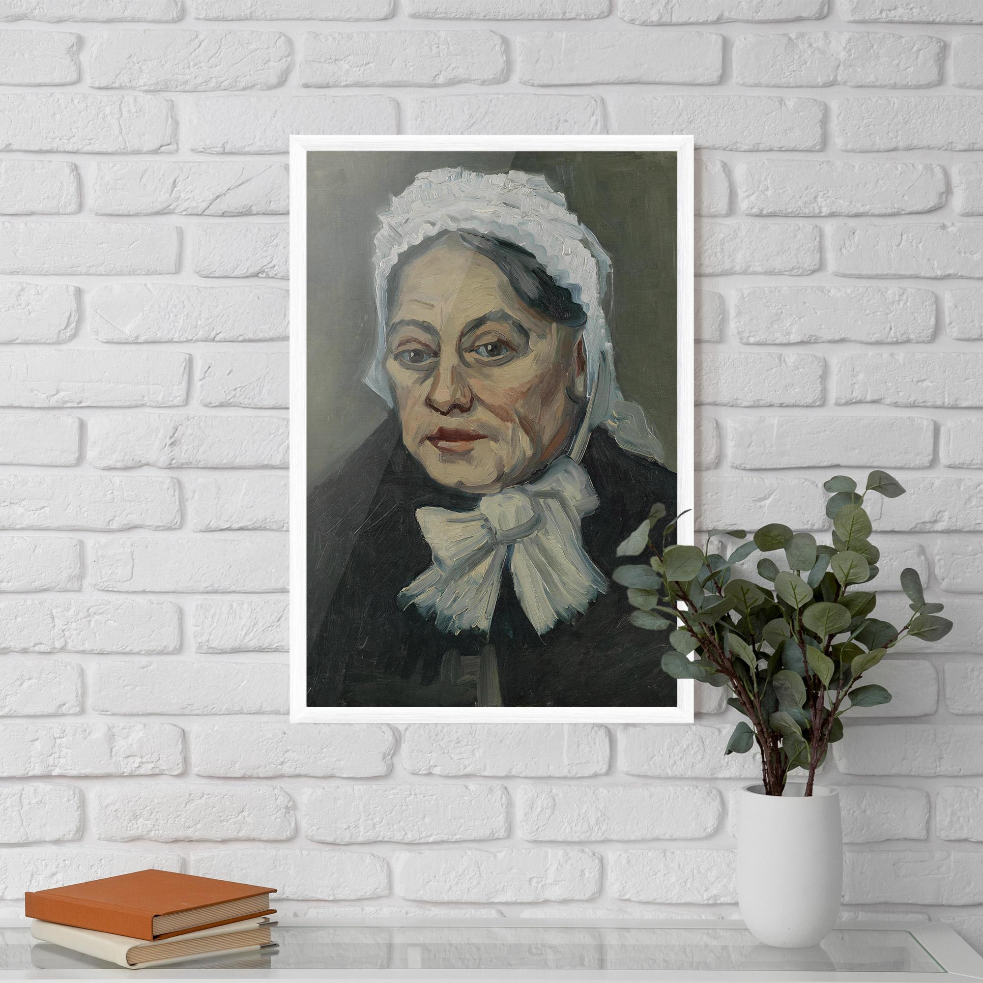 Gerahmte Poster Portret Oude Vrouw mockup 5