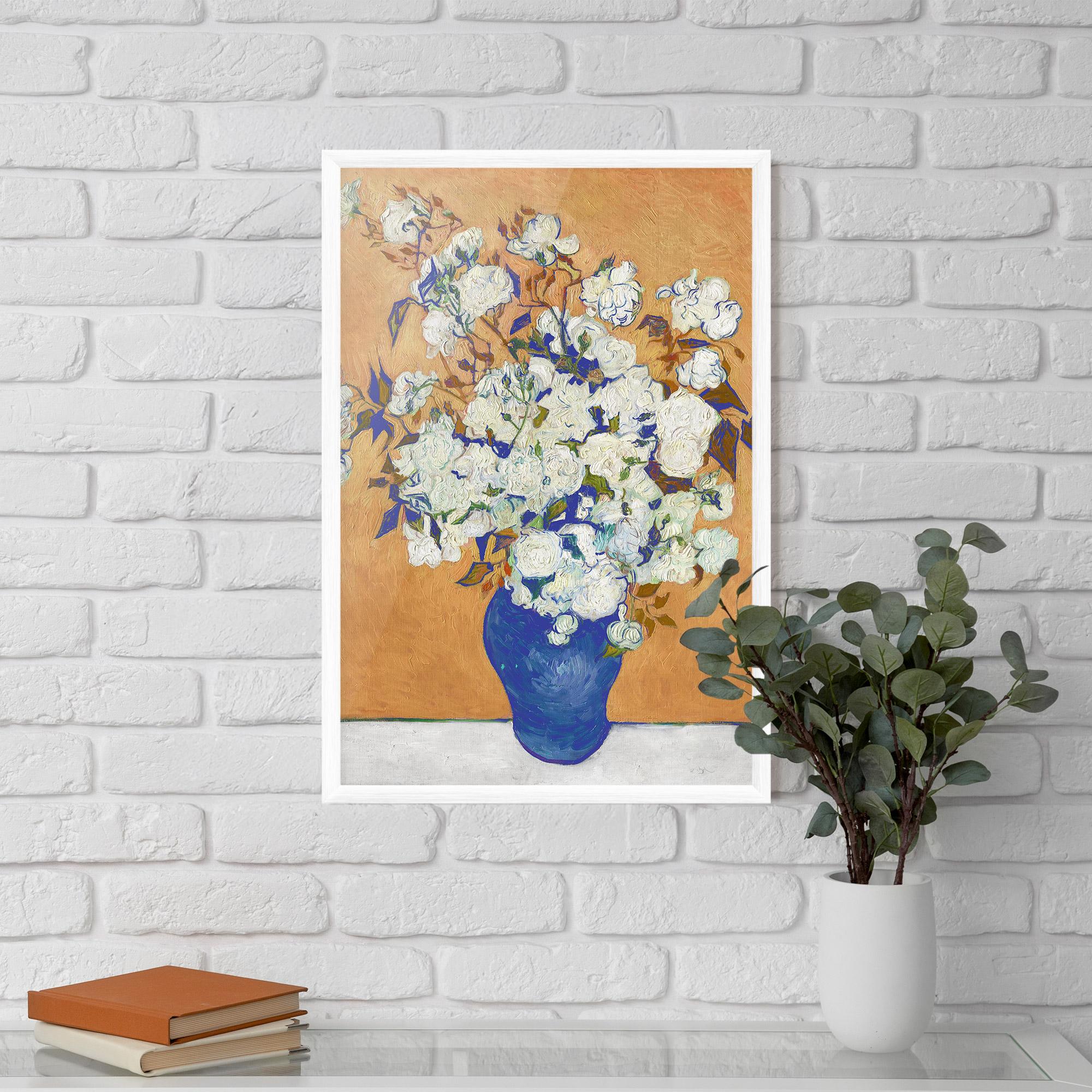 Gerahmte Poster Roses Vintage Art mockup 5