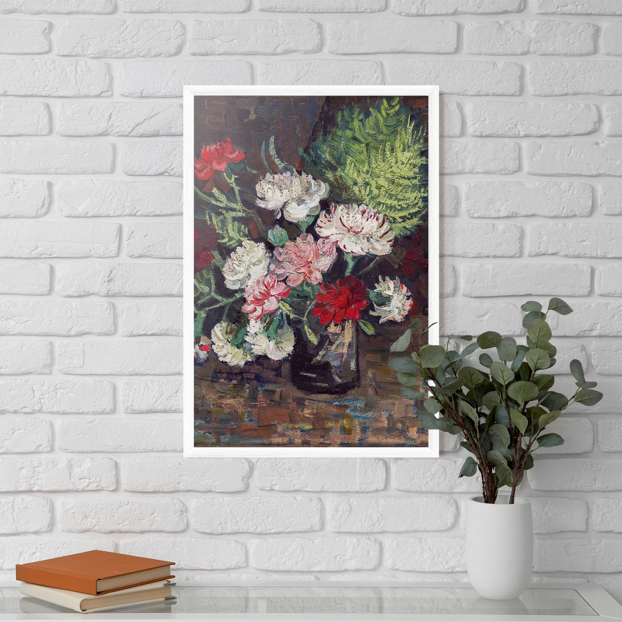 Vase With Carnations mockup 5