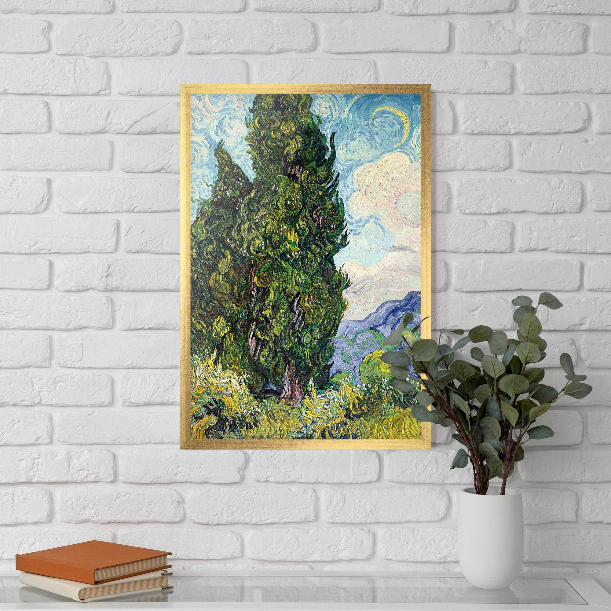 Gerahmte Poster Cypresses mockup 5