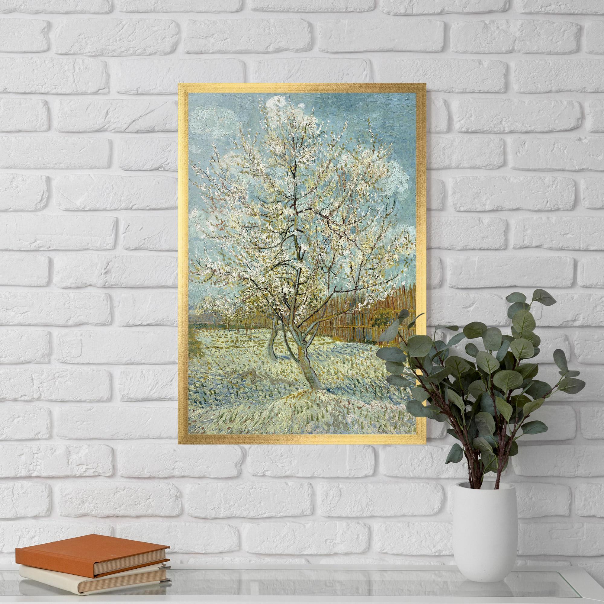 Gerahmte Poster De Roze Perzikboom mockup 5