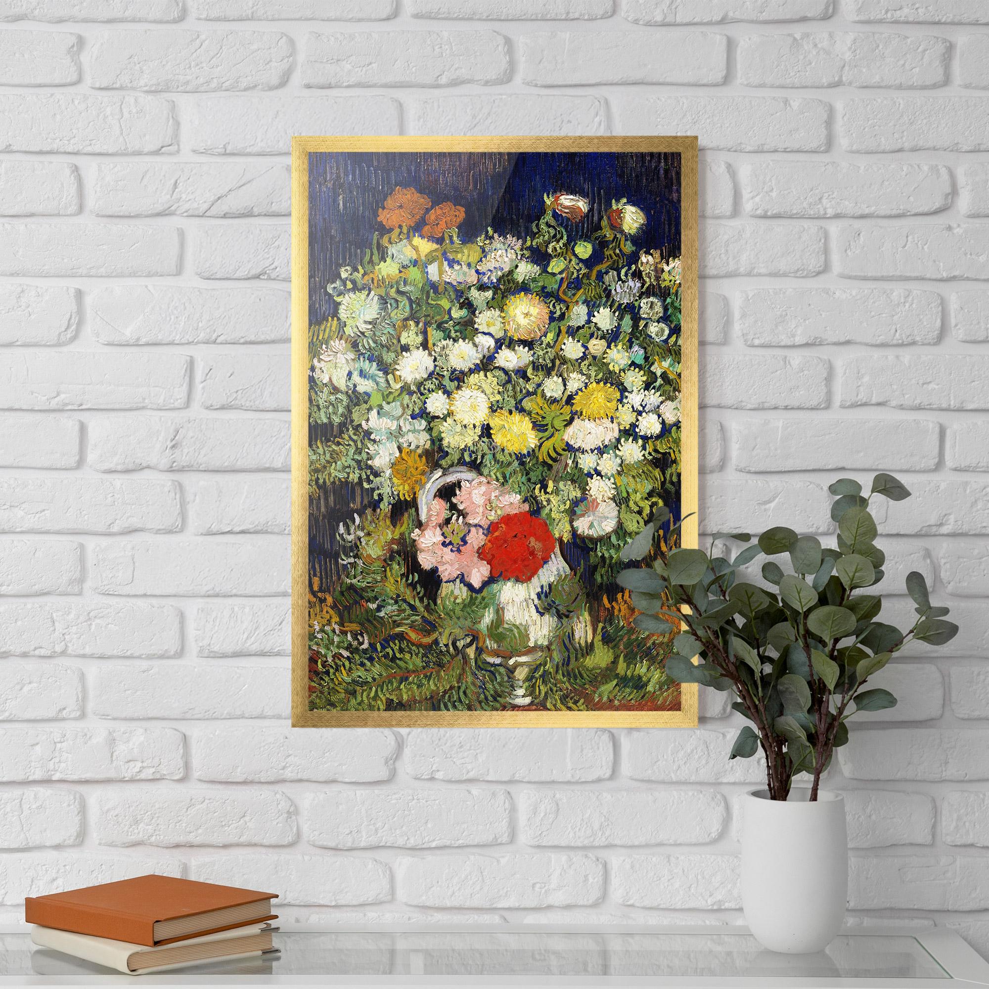 Gerahmte Poster Flowers Van Gogh mockup 5