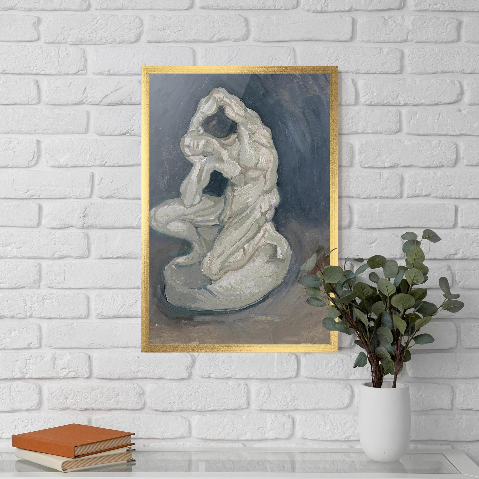 Gerahmte Poster Geknielde Spierman mockup 5