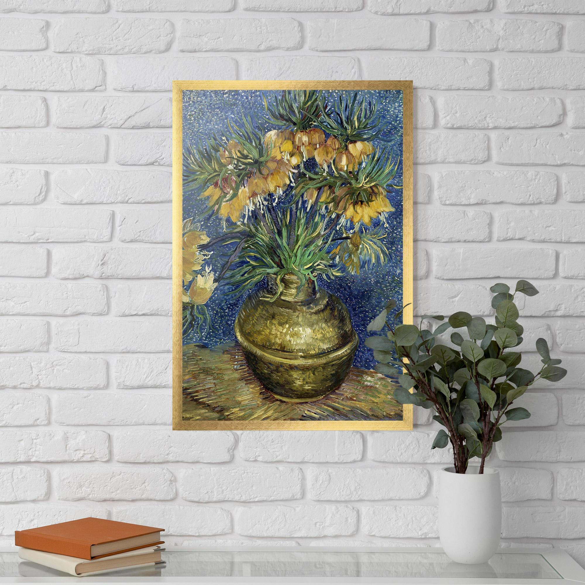 Gerahmte Poster Imperial Fritillaries Art mockup 5