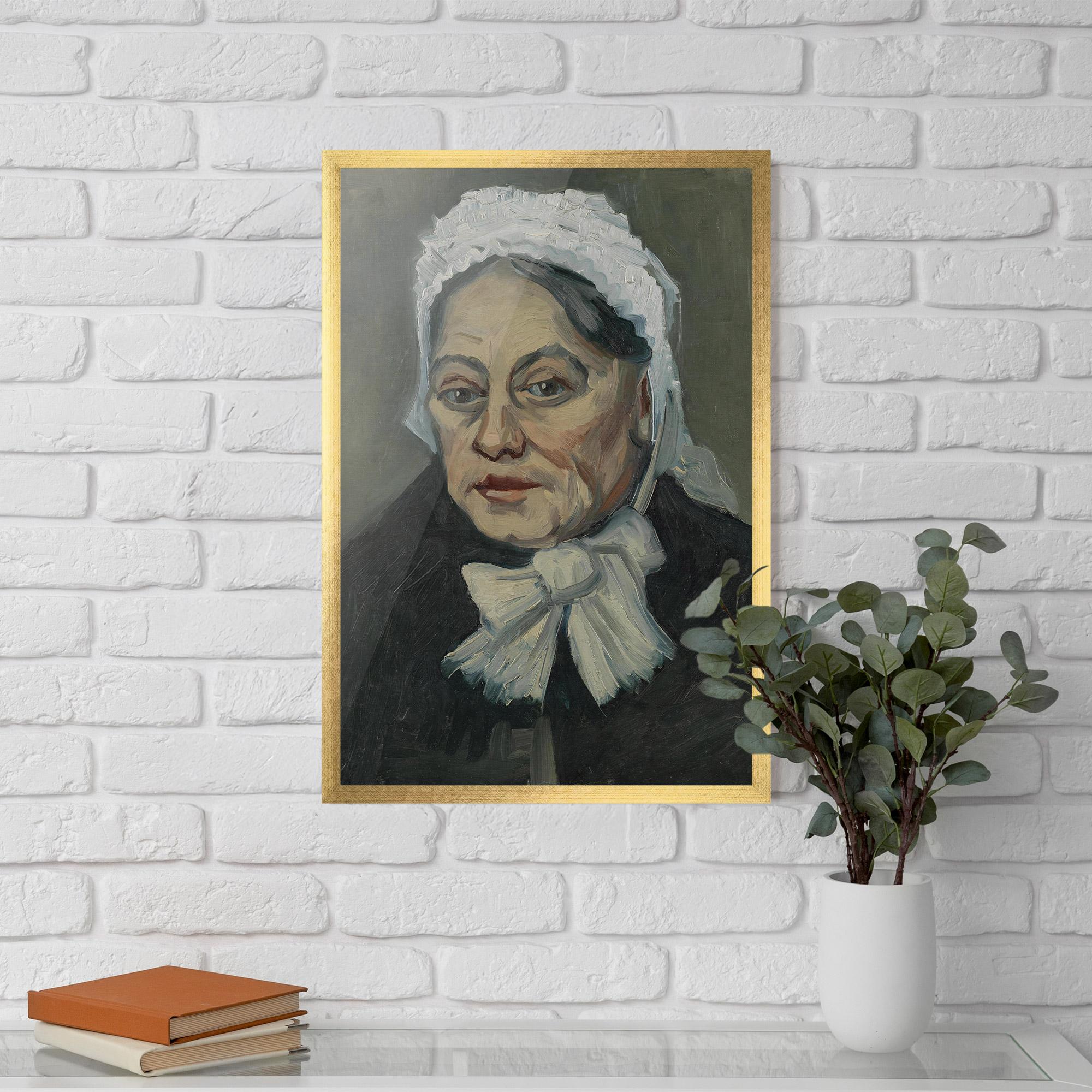 Gerahmte Poster Portret Oude Vrouw mockup 5