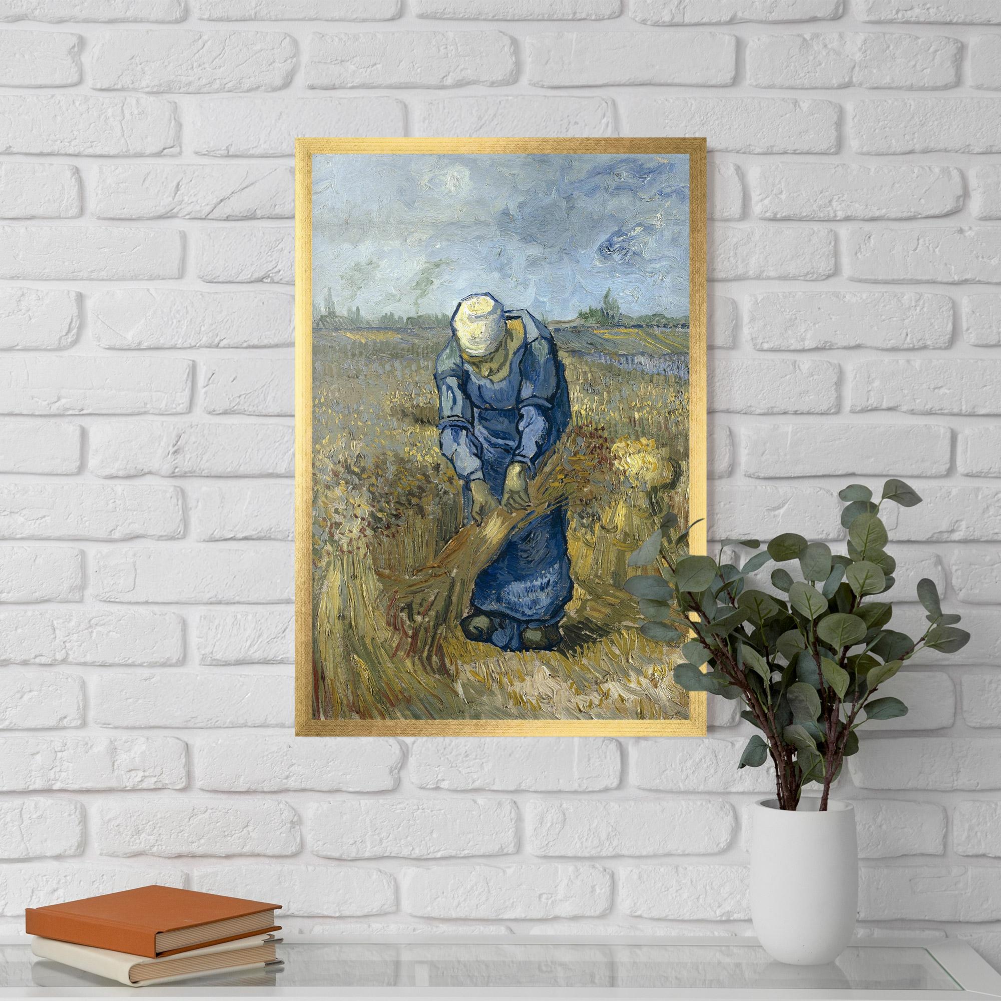 Gerahmte Poster Woman Sheaves mockup 5