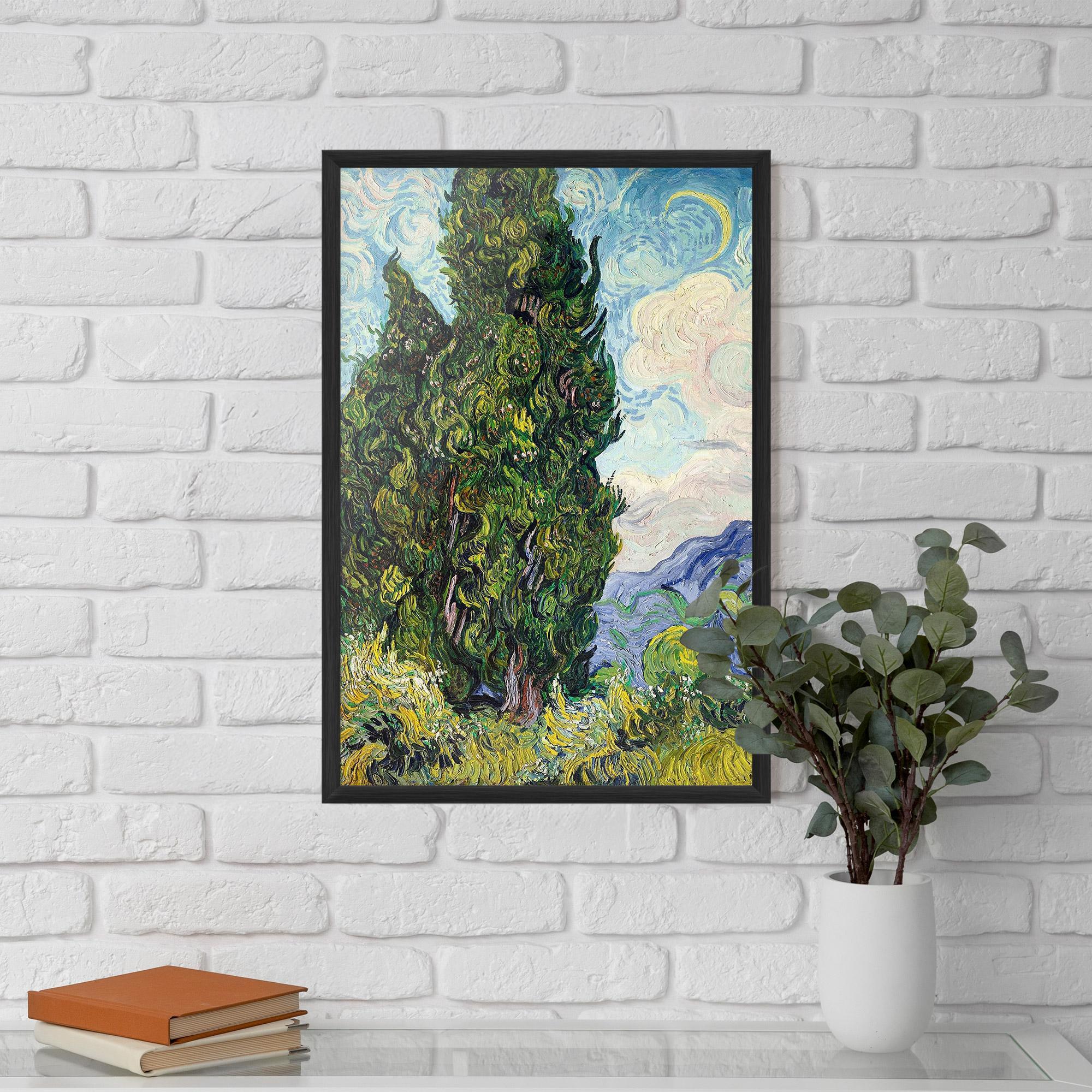 Gerahmte Poster Cypresses mockup 5