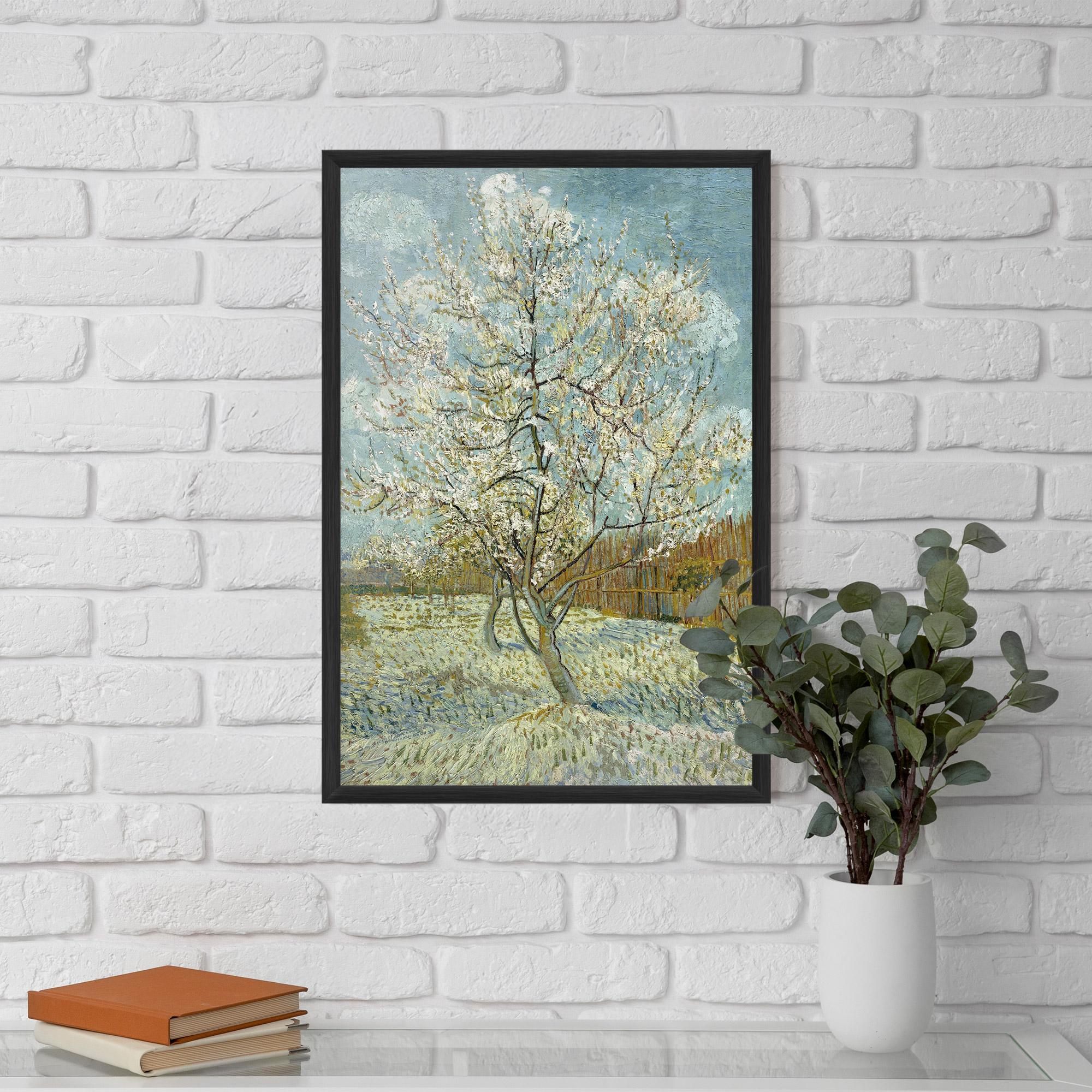 Gerahmte Poster De Roze Perzikboom mockup 5