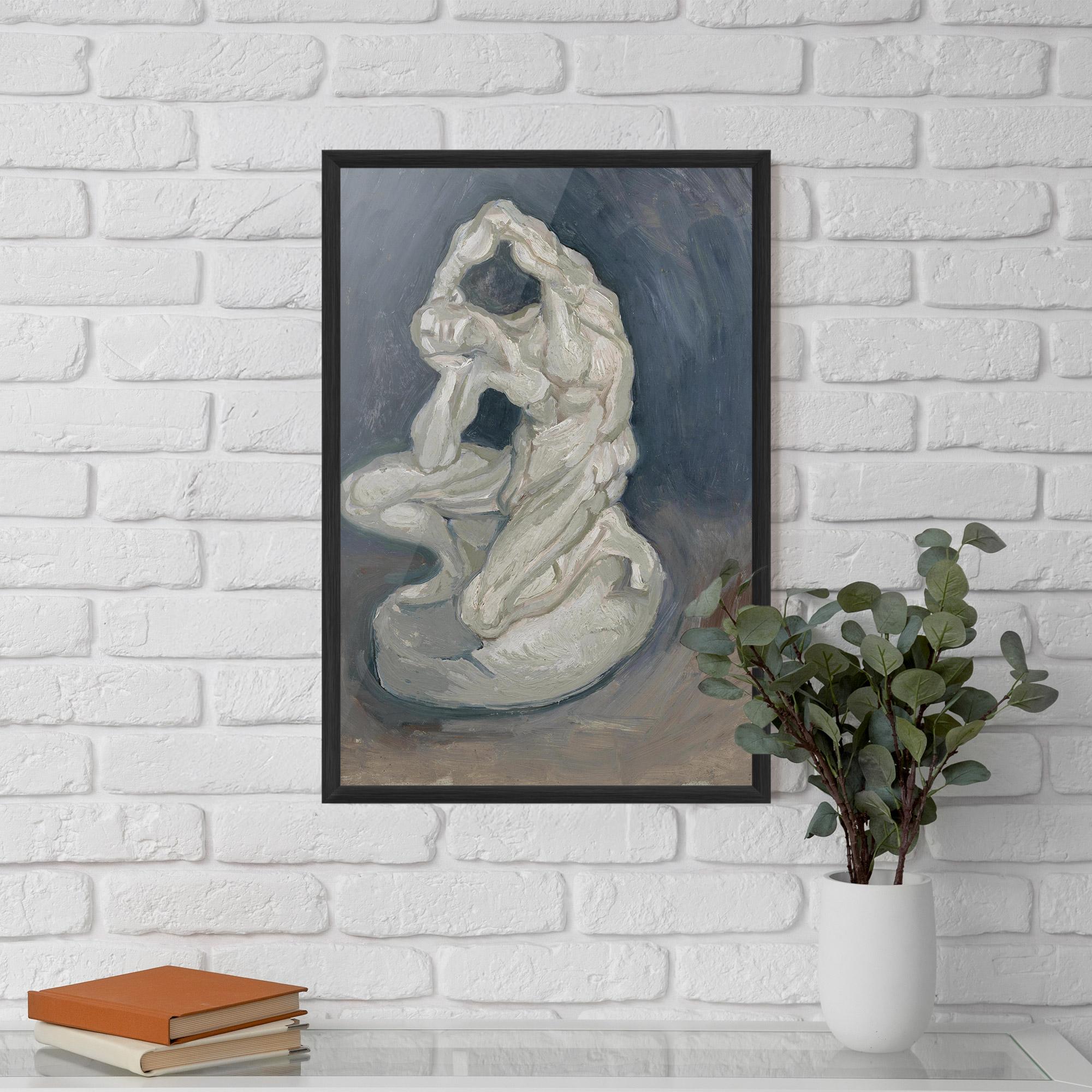 Gerahmte Poster Geknielde Spierman mockup 5