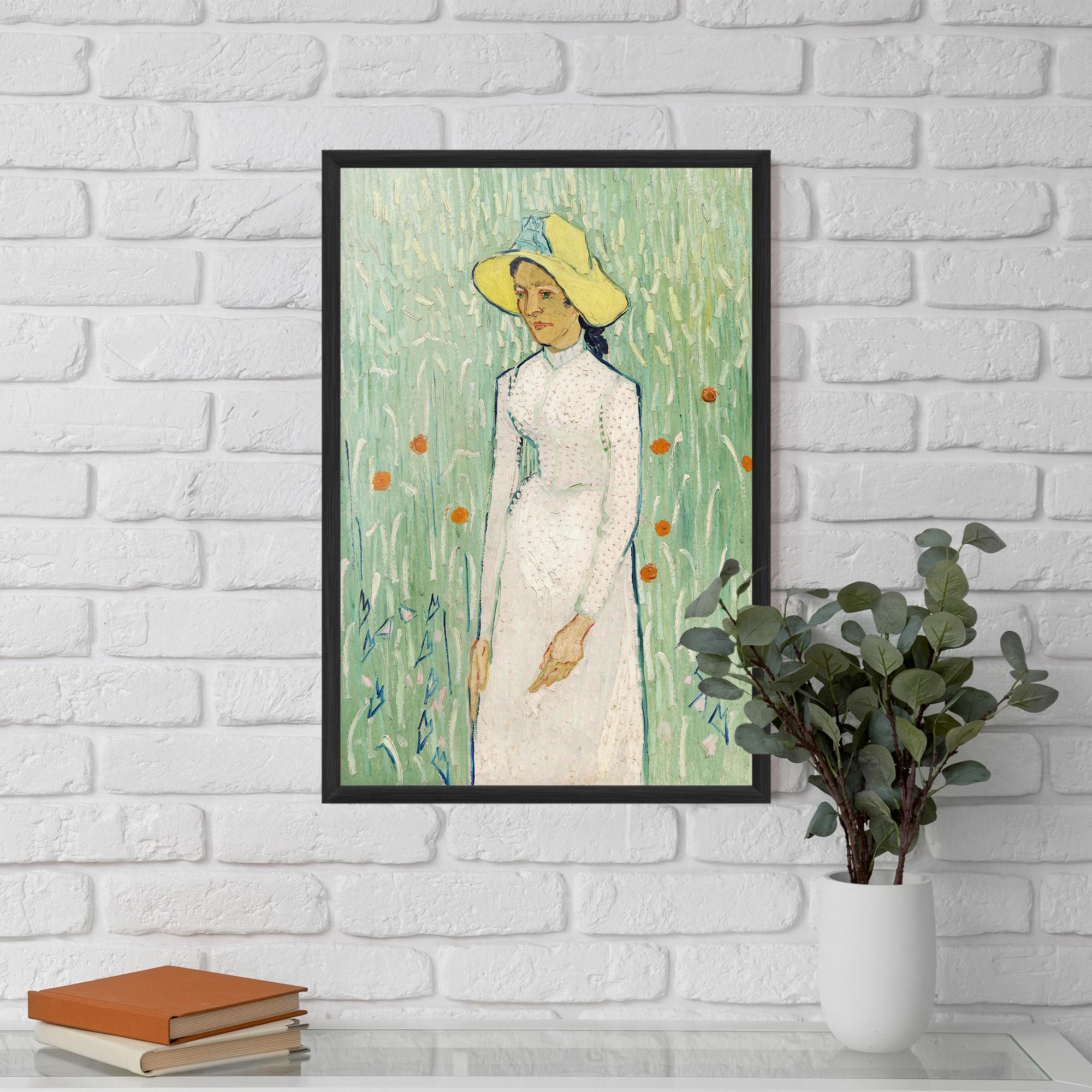 Gerahmte Poster Girl In White mockup 5