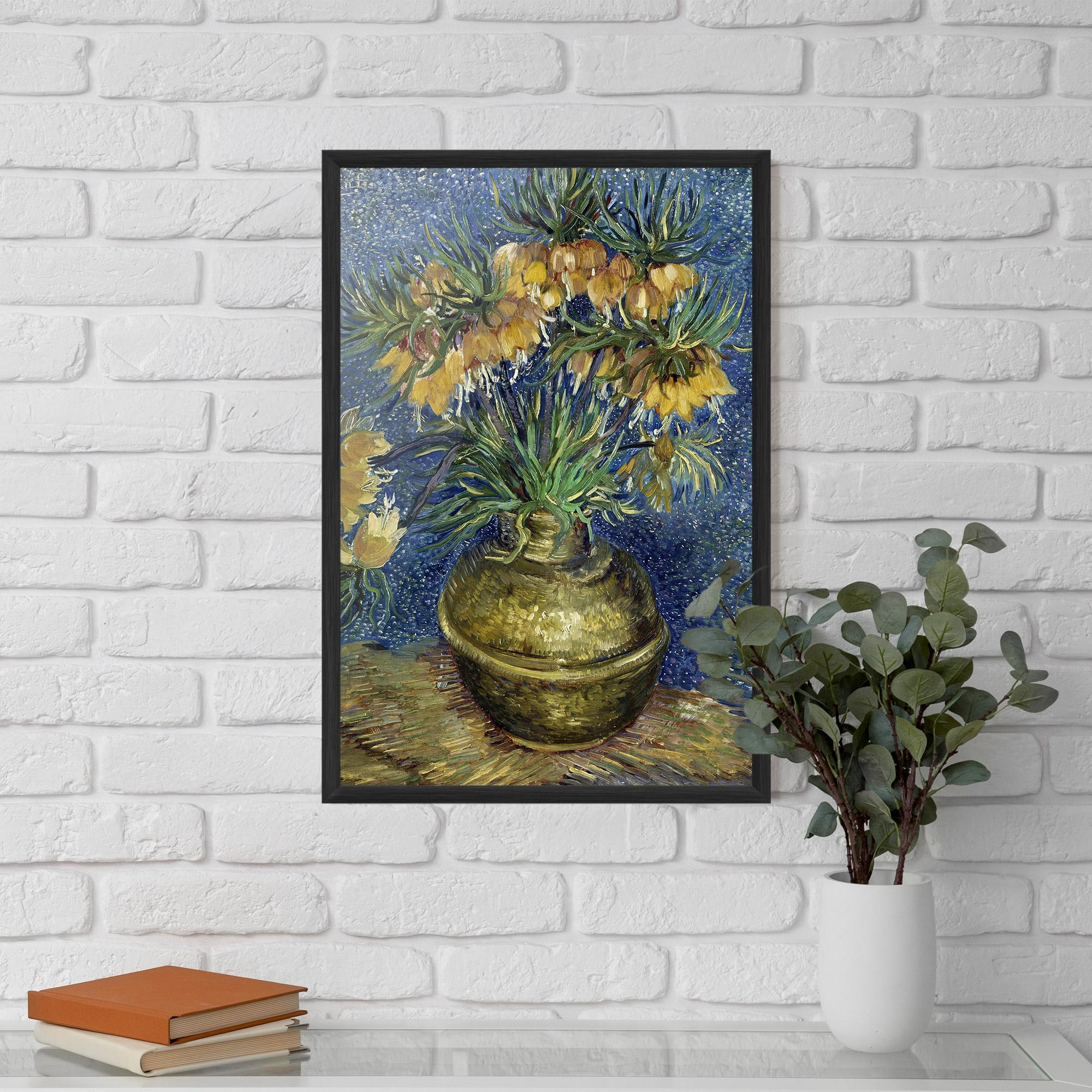 Gerahmte Poster Imperial Fritillaries Art mockup 5