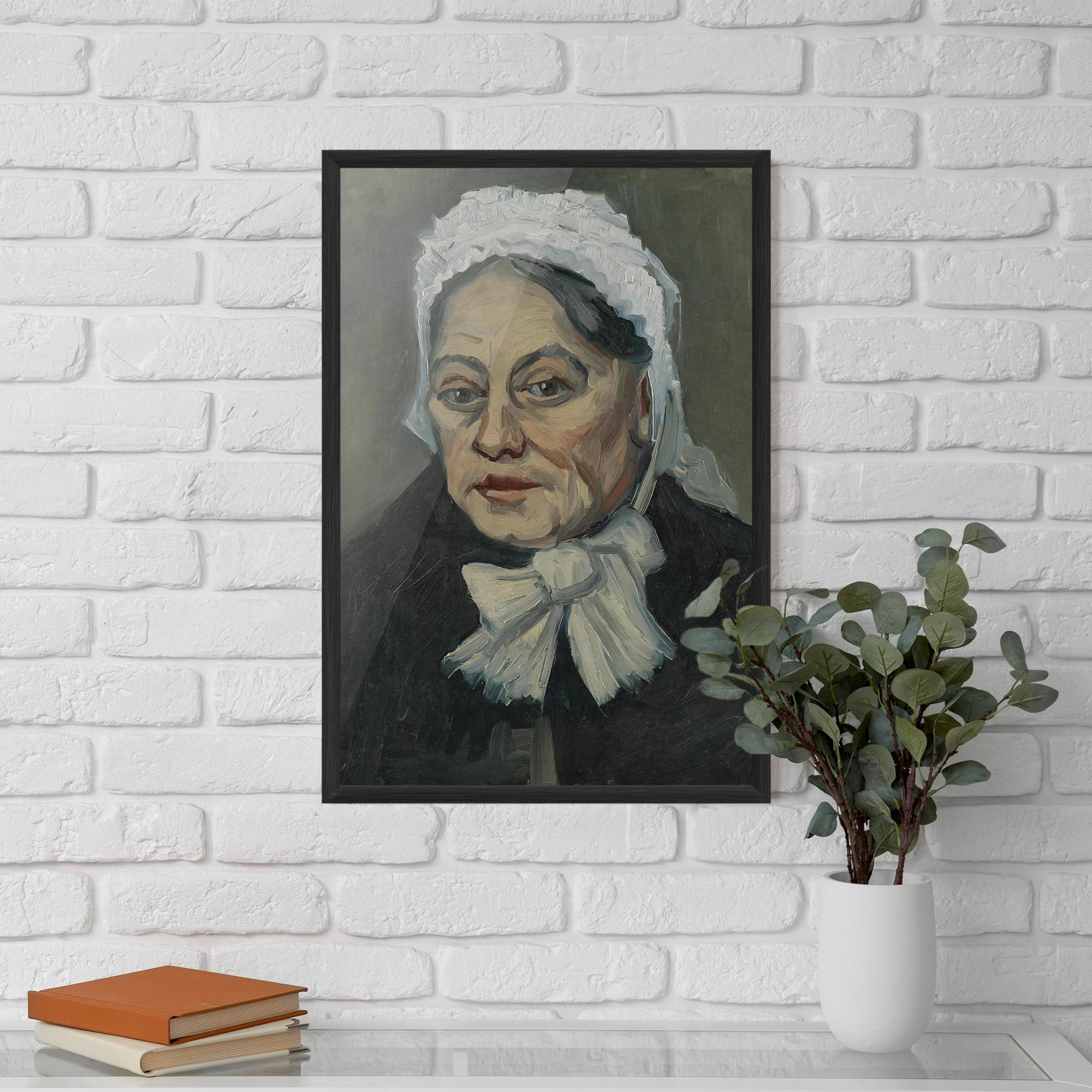 Gerahmte Poster Portret Oude Vrouw mockup 5